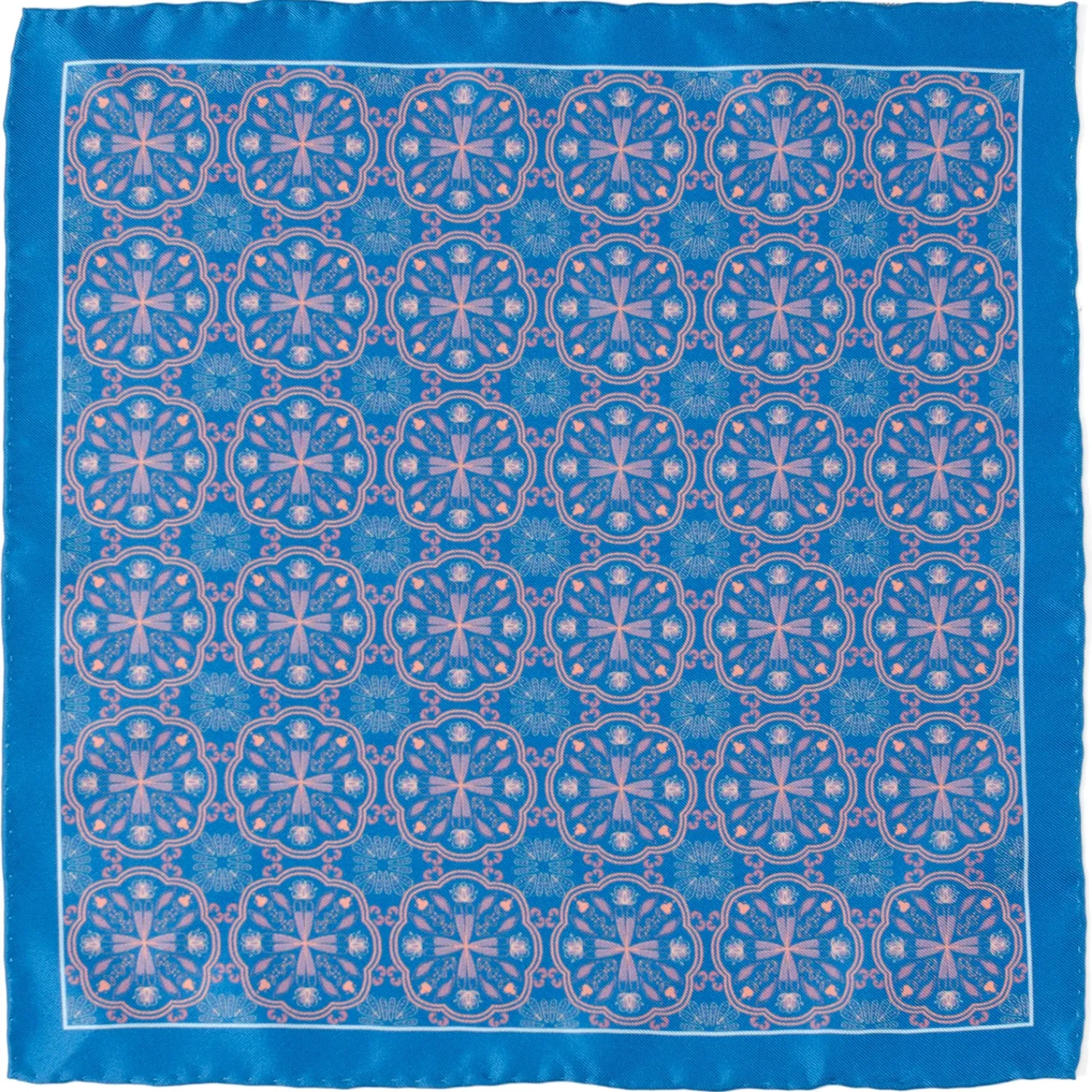 Flash Sale Aboriginal Ornament Patterned Blue Pocket Square Pocket Squares