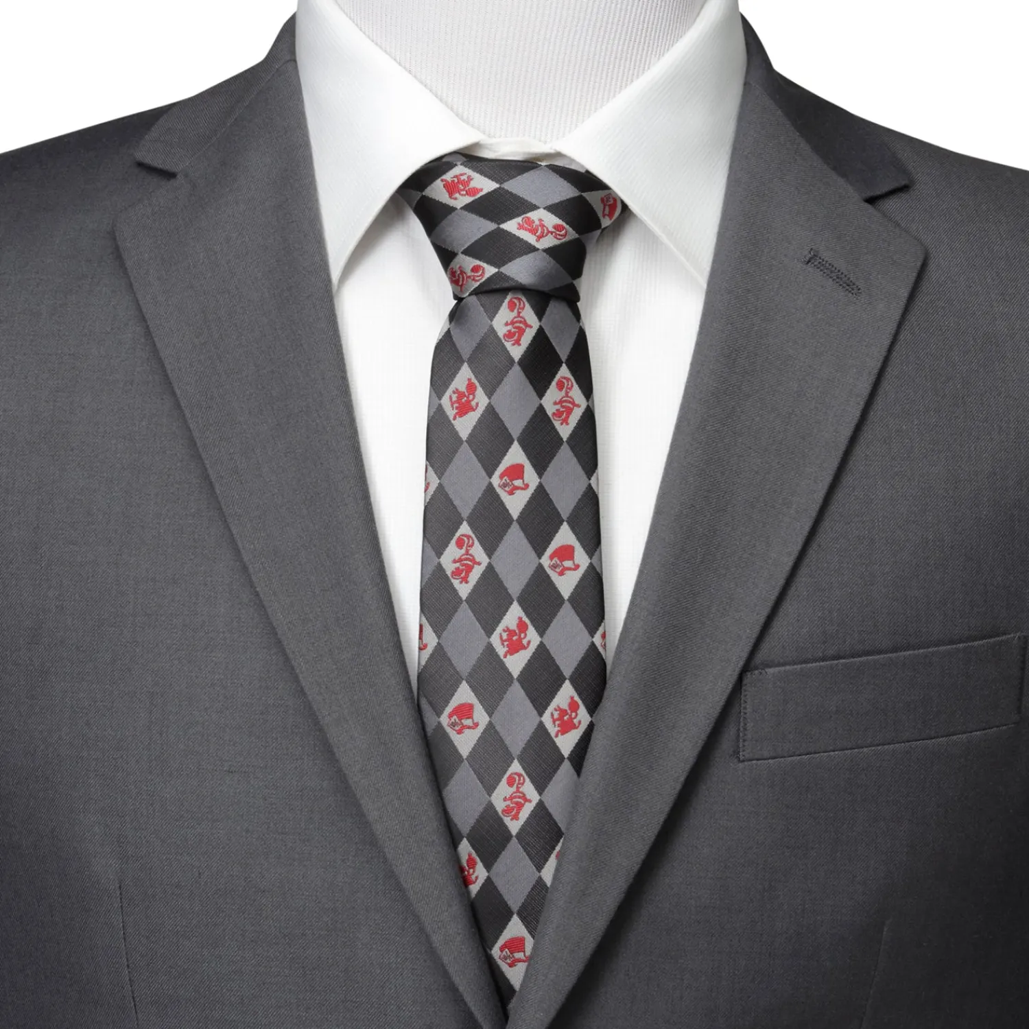 Cheap Alice in Wonderland Gray Men's Tie Disney Ties