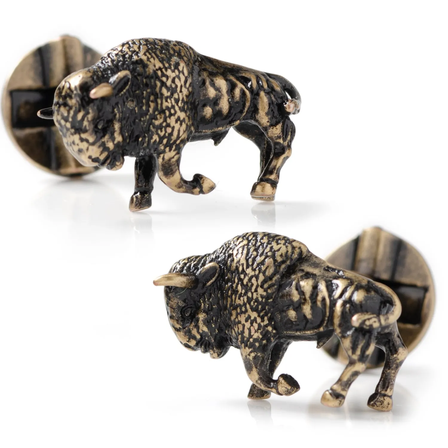 Best Sale Antique Bronze Bison Cufflinks Luxury Cufflinks | Hobbies & Interests Cufflinks