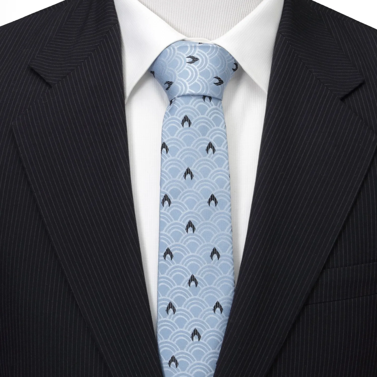 Fashion Aquaman Blue Men's Tie Dc Comics Ties
