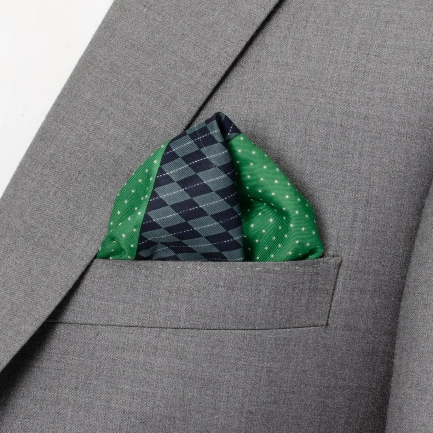 Fashion Argyle Dot Multi Pocket Square Pocket Squares