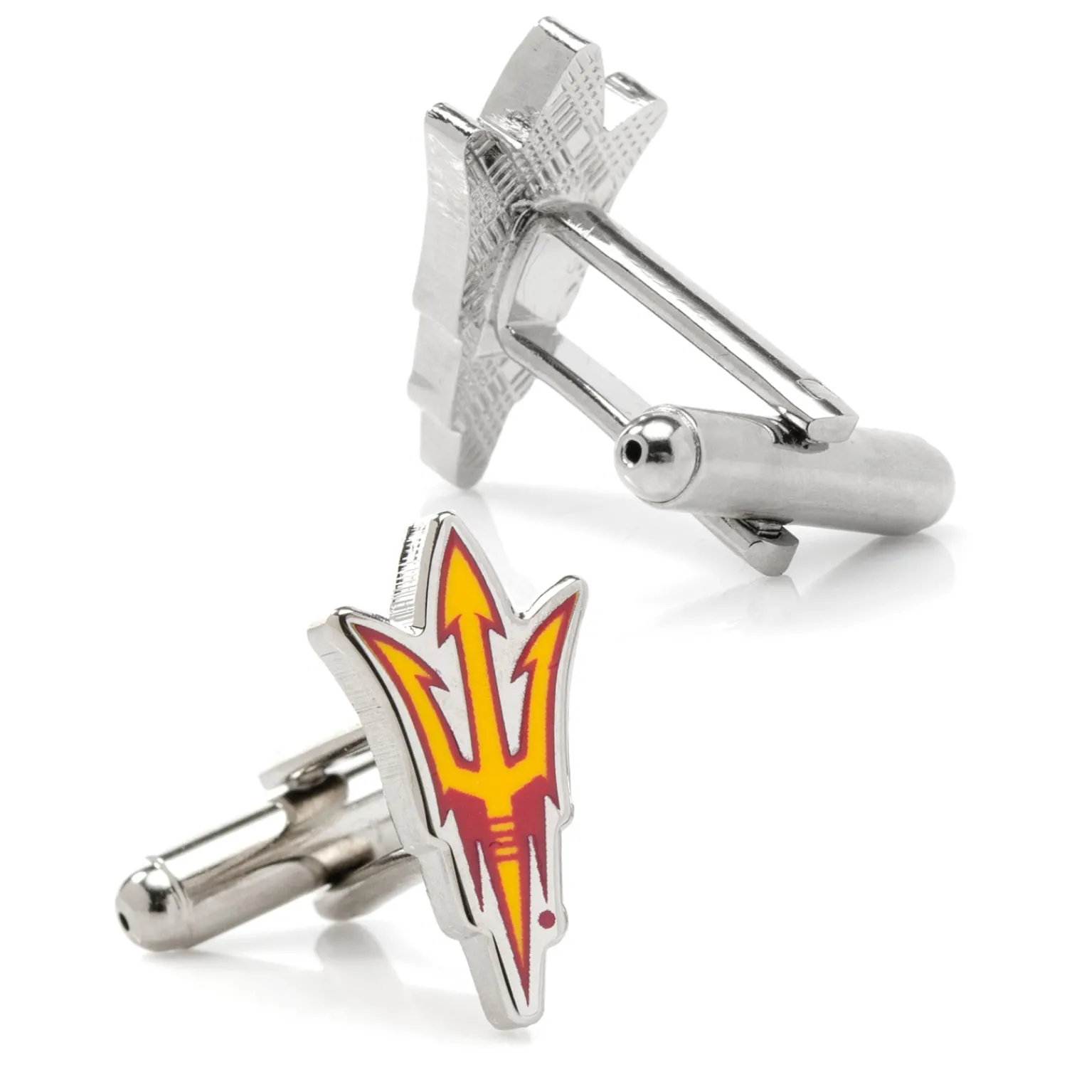 Clearance Arizona State University Sun Devils Pitchfork Cufflinks Luxury Cufflinks | Sports Cufflinks