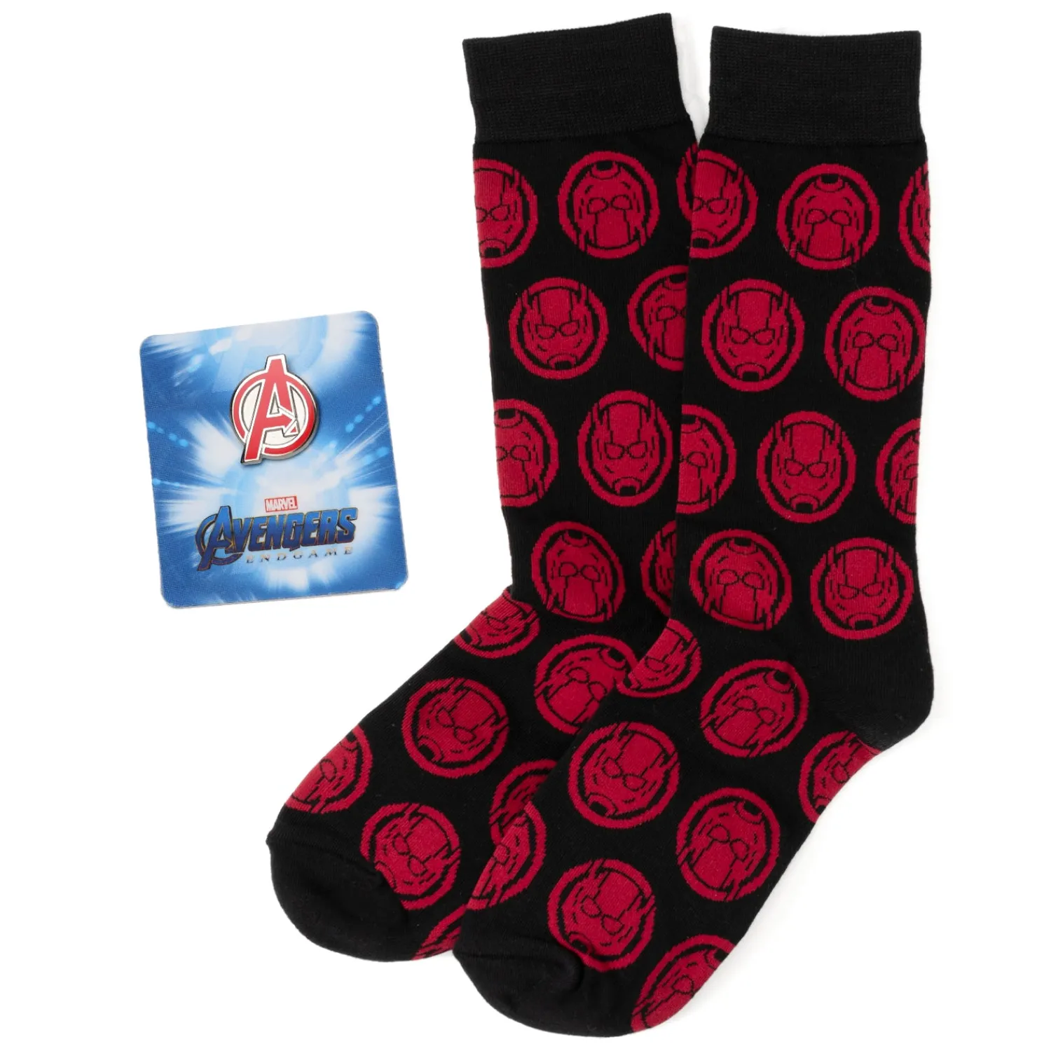 Hot Avengers Ant-man Red and Black Gift Set Socks