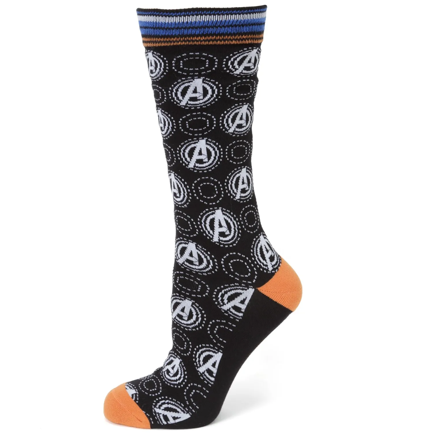 Hot Avengers Black Multi Socks Socks