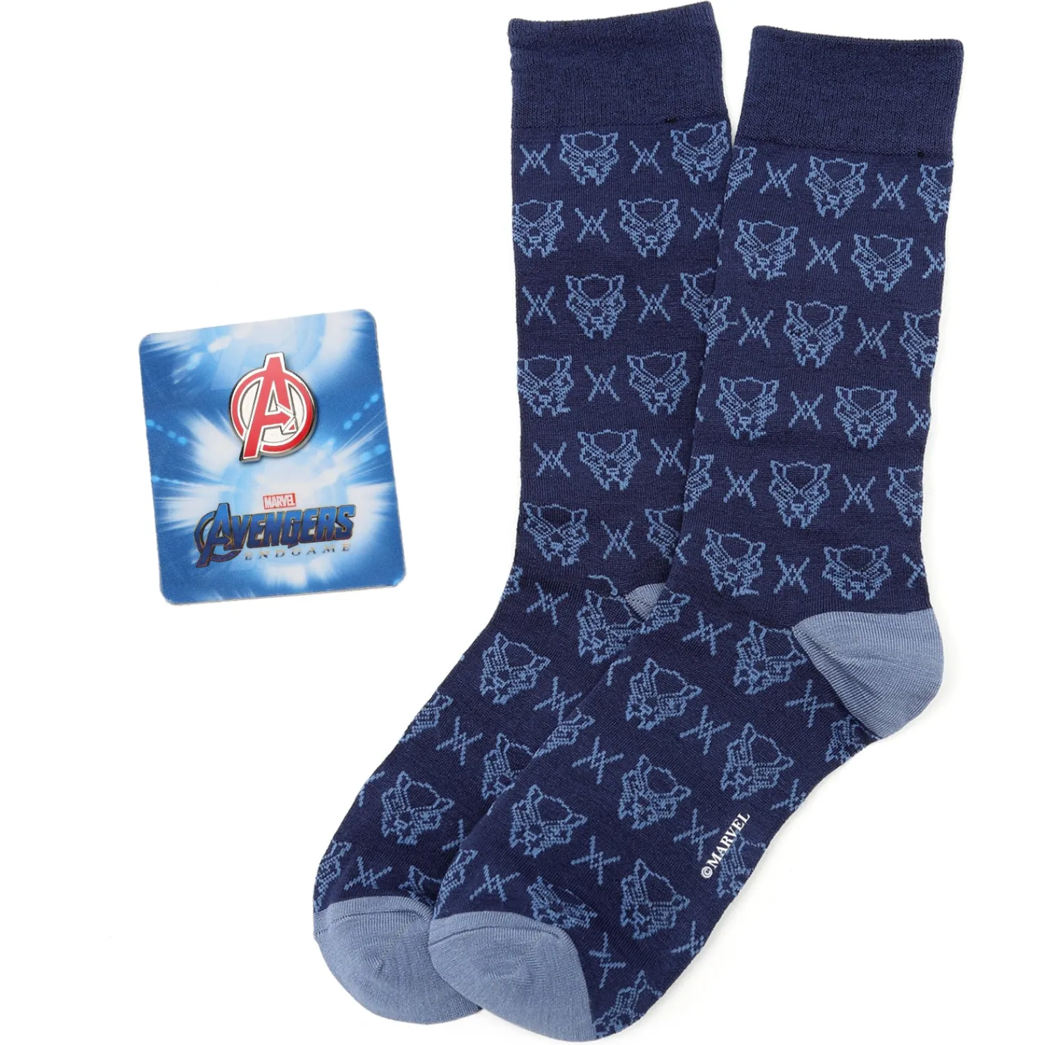 Shop Avengers Black Panther Blue Gift Set Socks