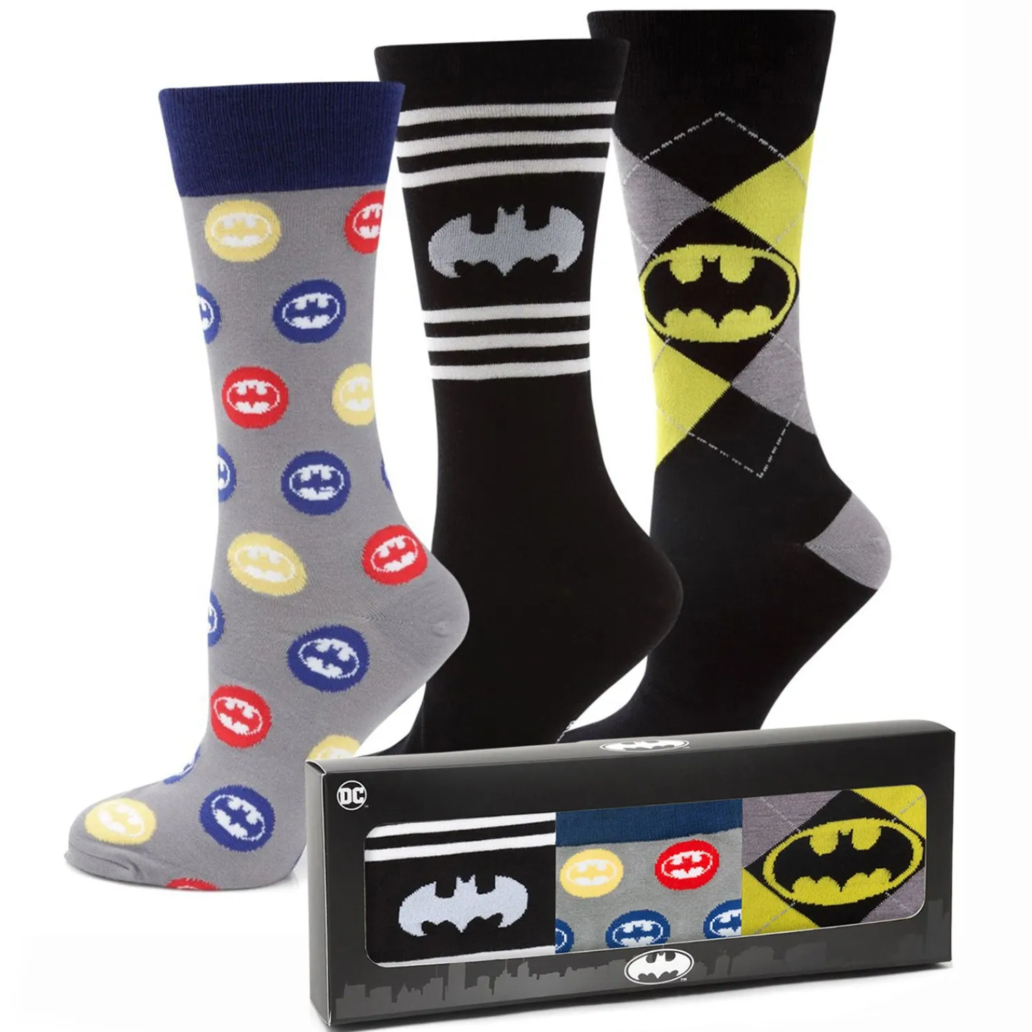 Outlet Batman 3 Pack Sock Gift Set Socks