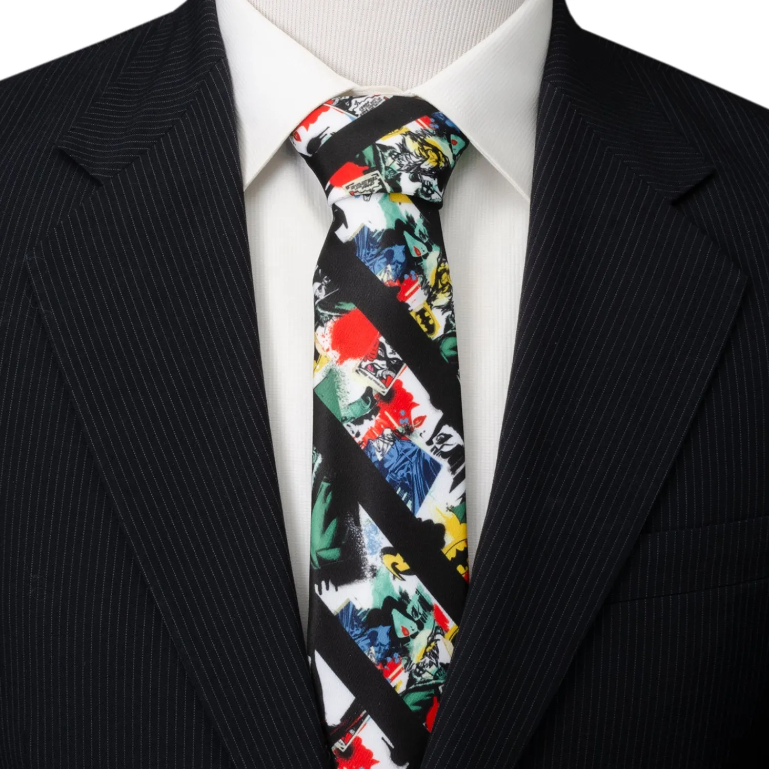 Online Batman Chaos Stripe Men's Tie Dc Comics Ties