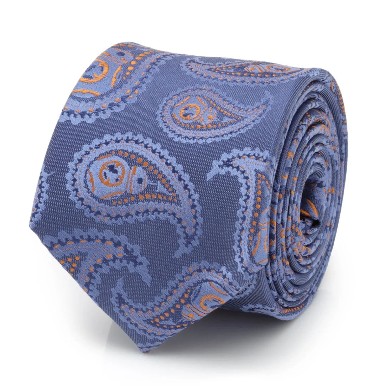 Store BB-8 Paisley Blue Silk Boy's Tie BOY Ties & Bow Ties For Boys | Star Wars Ties