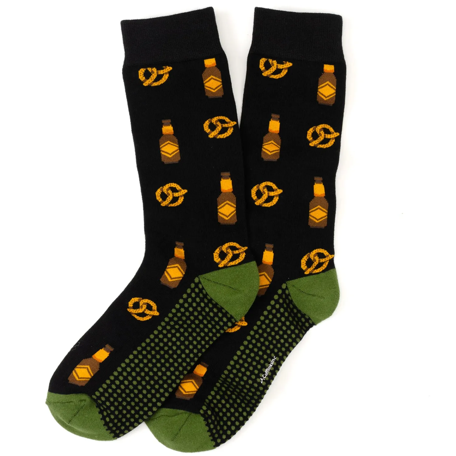 Clearance Beer Day Snacks Black Men's Socks Socks | Hobbies & Interests Cufflinks