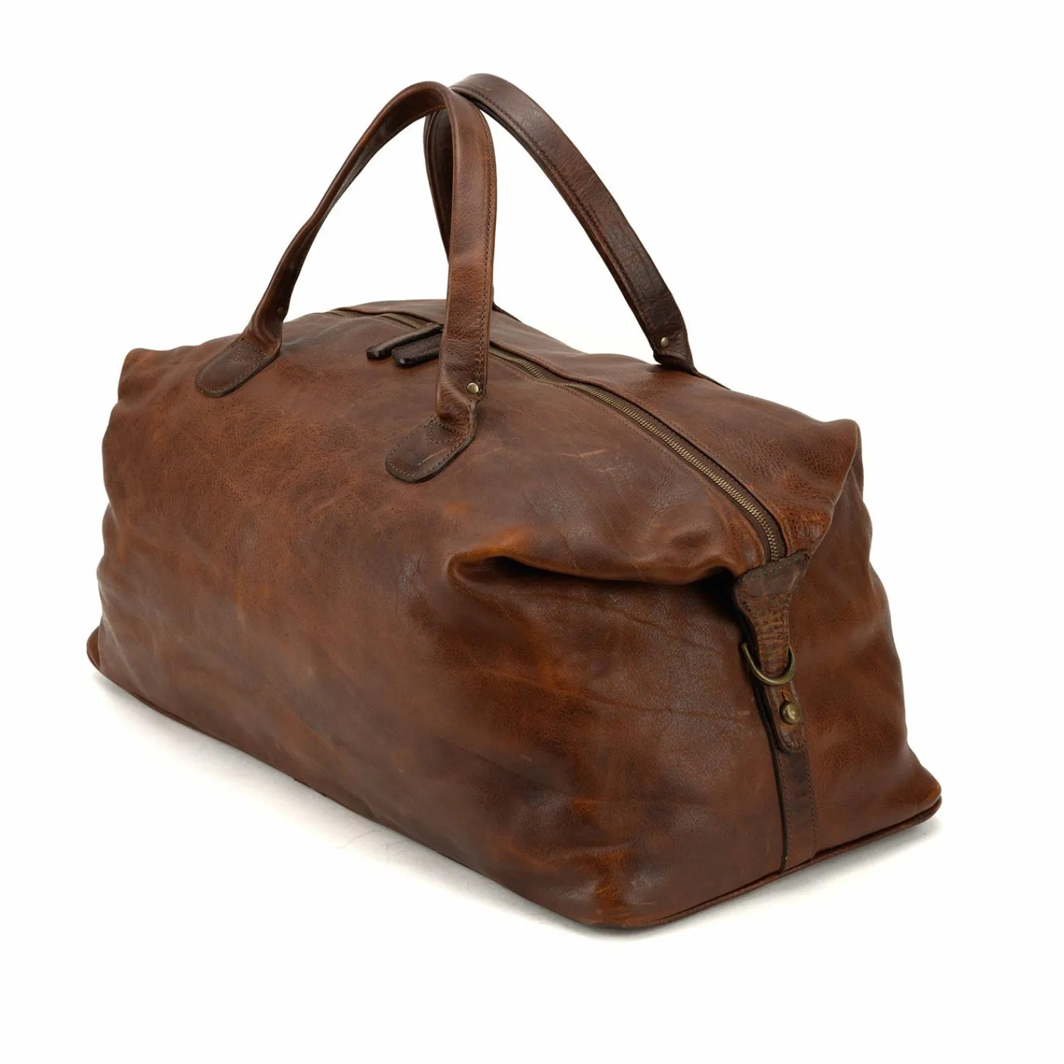 Store Benedict Weekend Bag in Titan Milled Brown Leather Goods | Briefs Bags And Totes