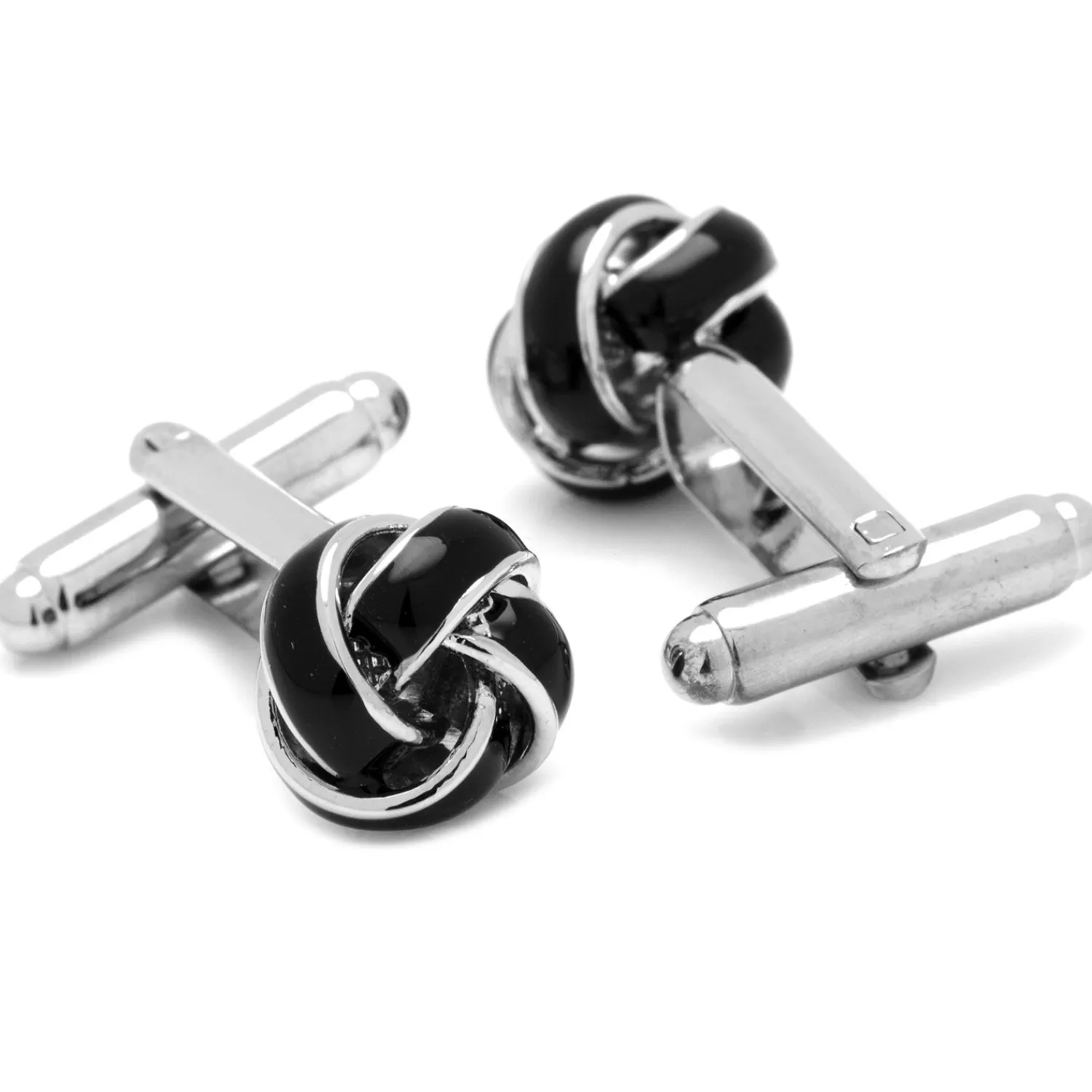 black_and_silver_knot_stud_set_5.webp Outlet Black and Silver Knot Stud Set Stud Sets