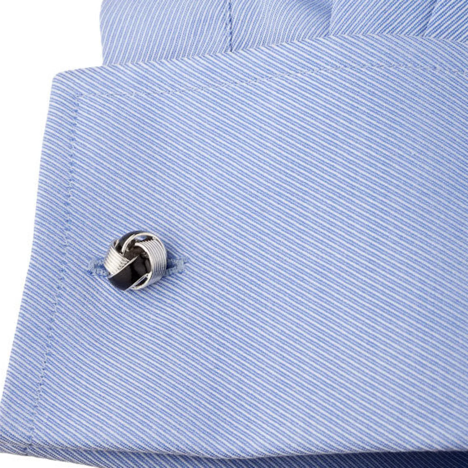 Outlet Black Enamel Love Knot Cufflinks Luxury Cufflinks | Hobbies & Interests Cufflinks