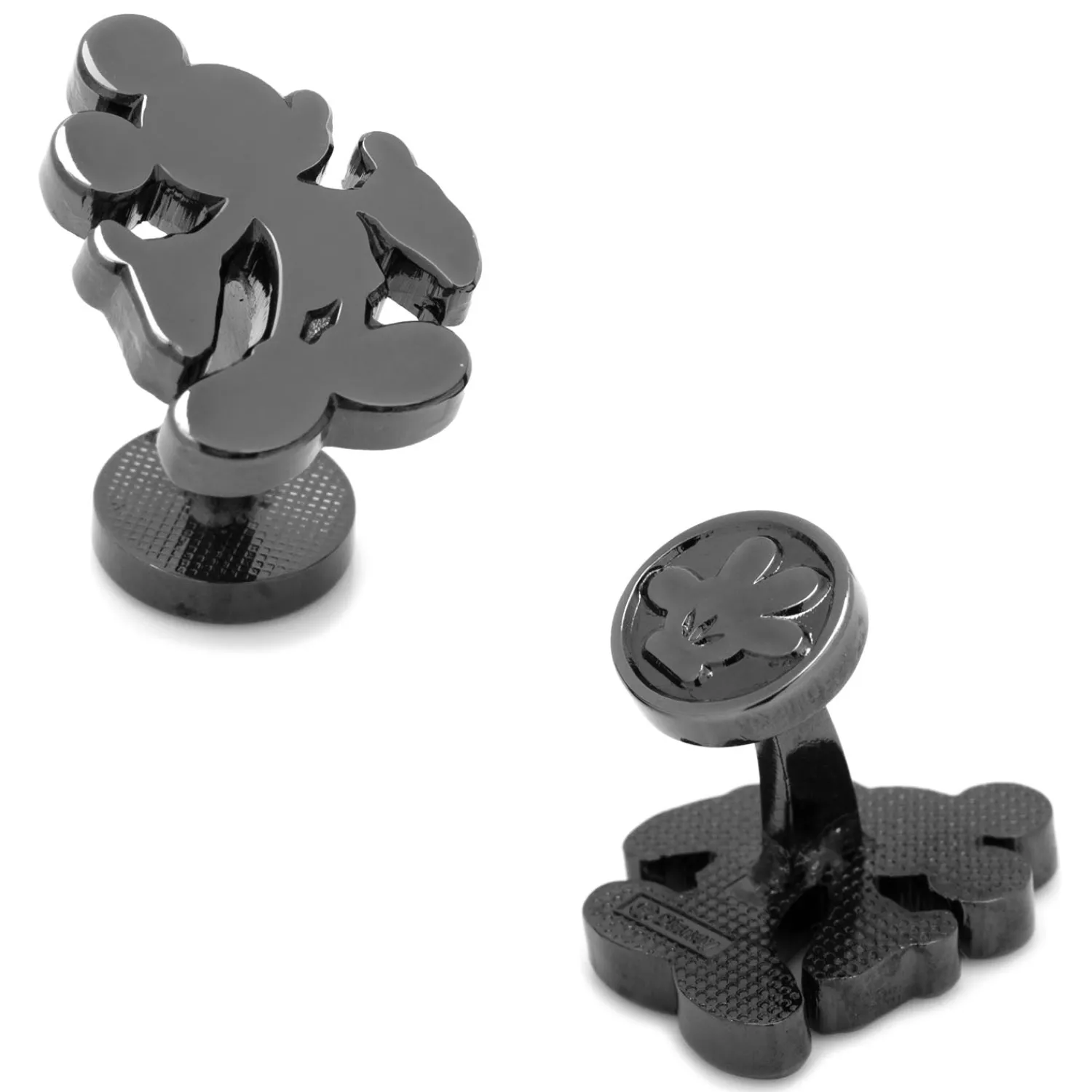 Fashion Black Mickey Mouse Silhouette Cufflinks Luxury Cufflinks | Movies & Characters Cufflinks