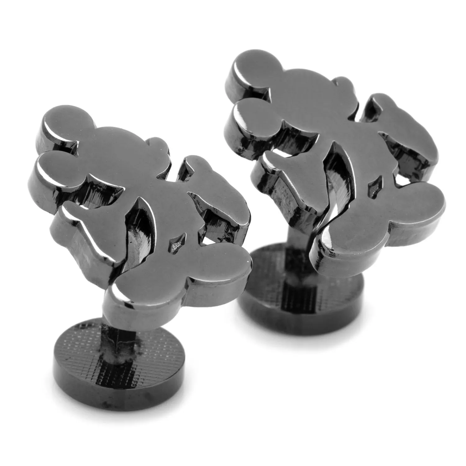 Fashion Black Mickey Mouse Silhouette Cufflinks Luxury Cufflinks | Movies & Characters Cufflinks