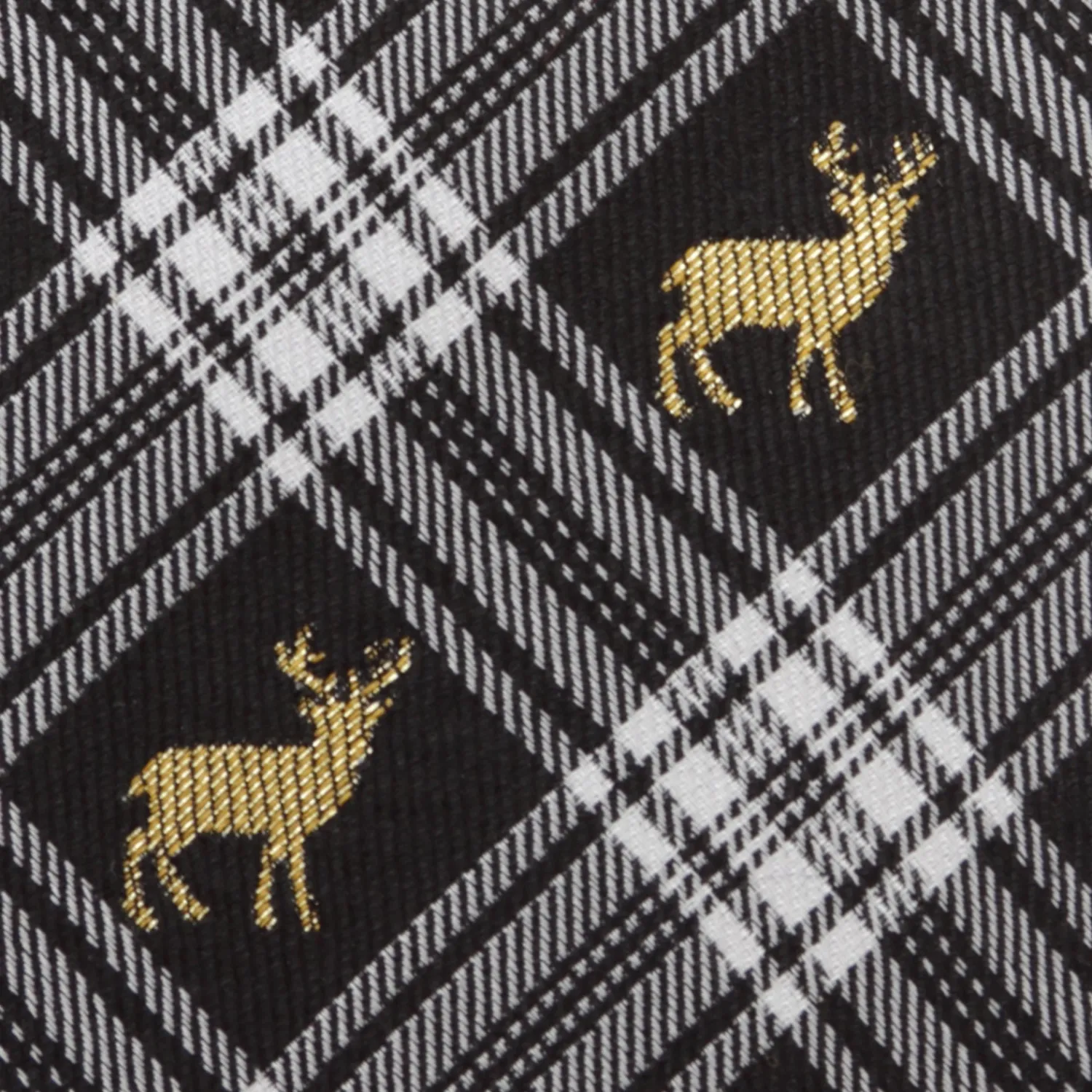 New Black Plaid Stag Men's Tie Classic Ties | Hobbies & Interests Cufflinks