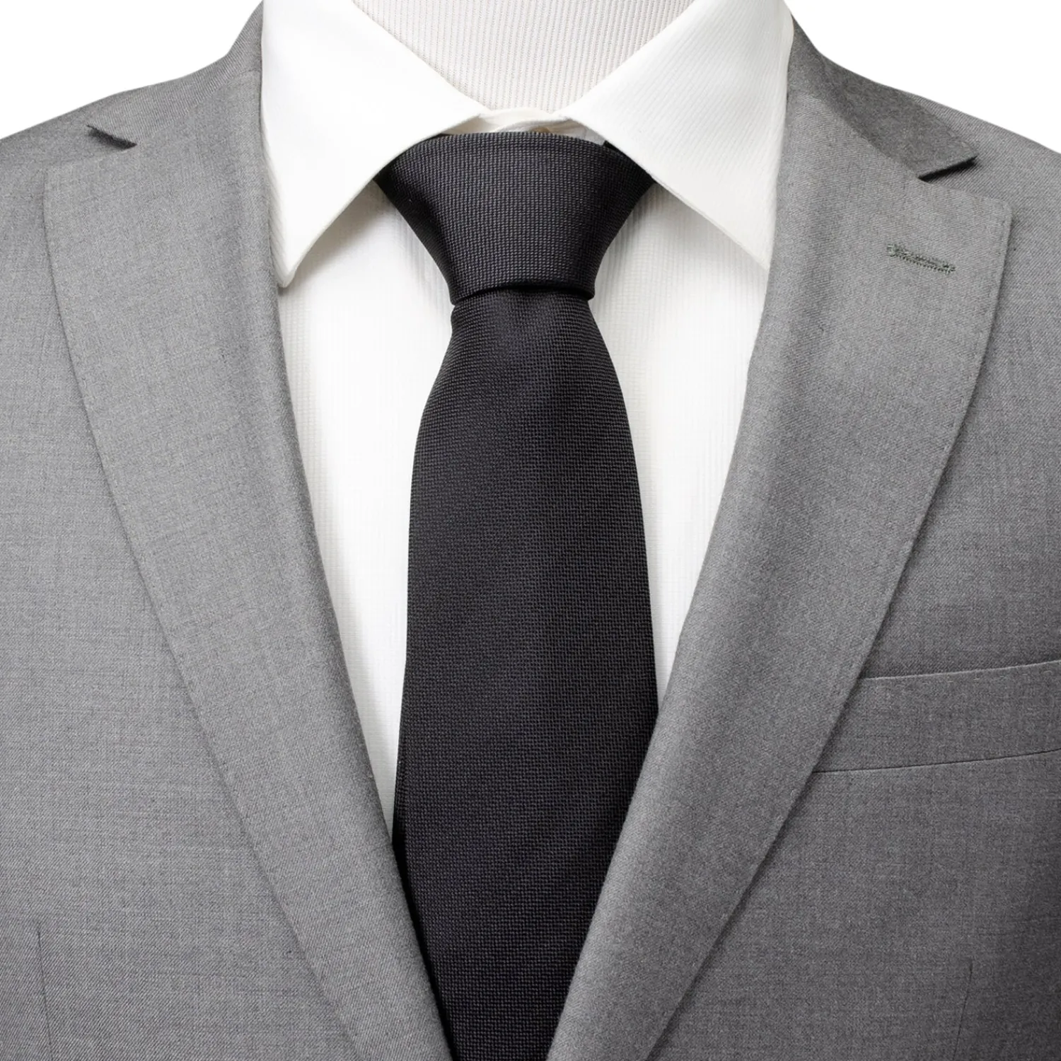 Outlet Black Silk Tie Classic Ties