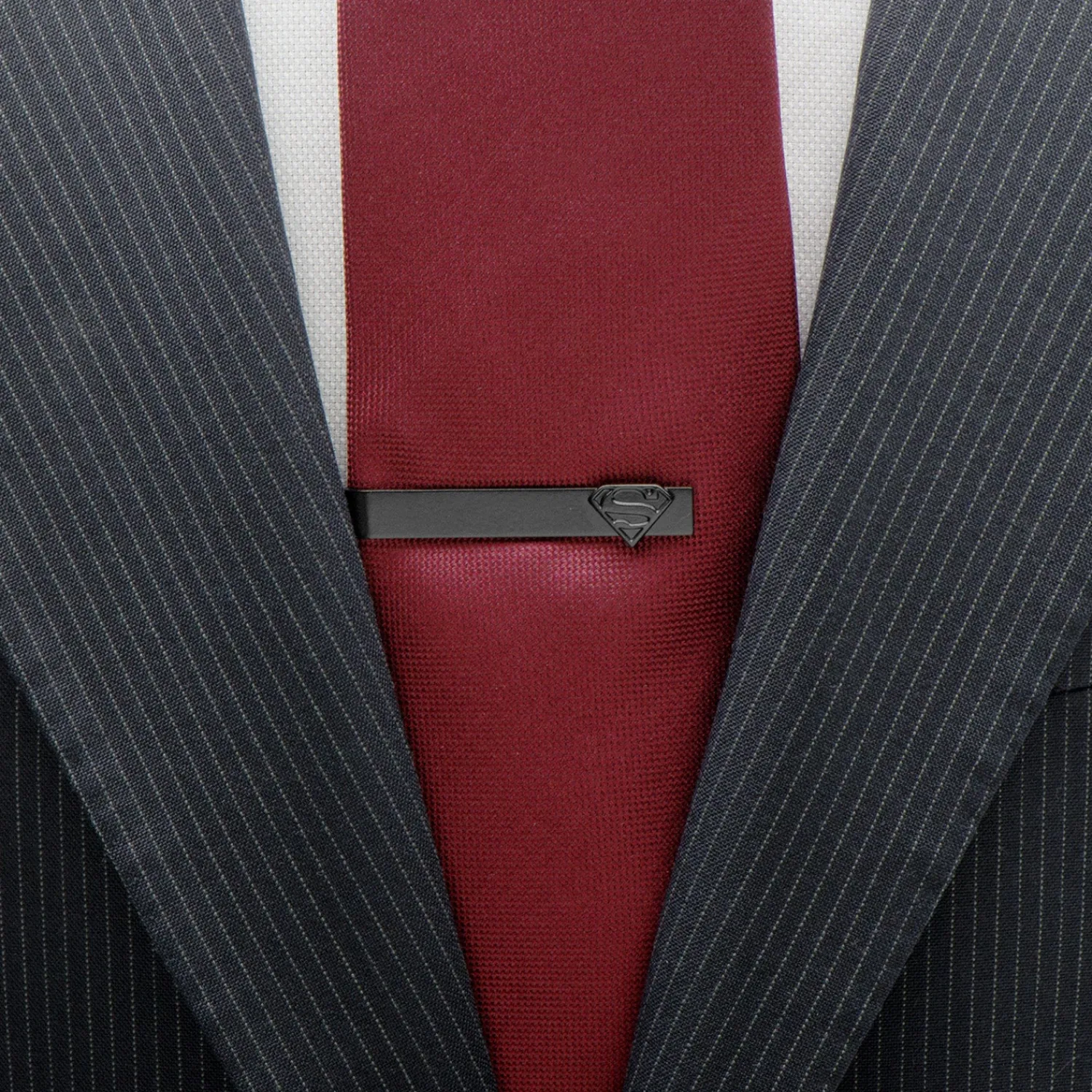 Fashion Black Superman Tie Bar Movies & Characters Tie Bars