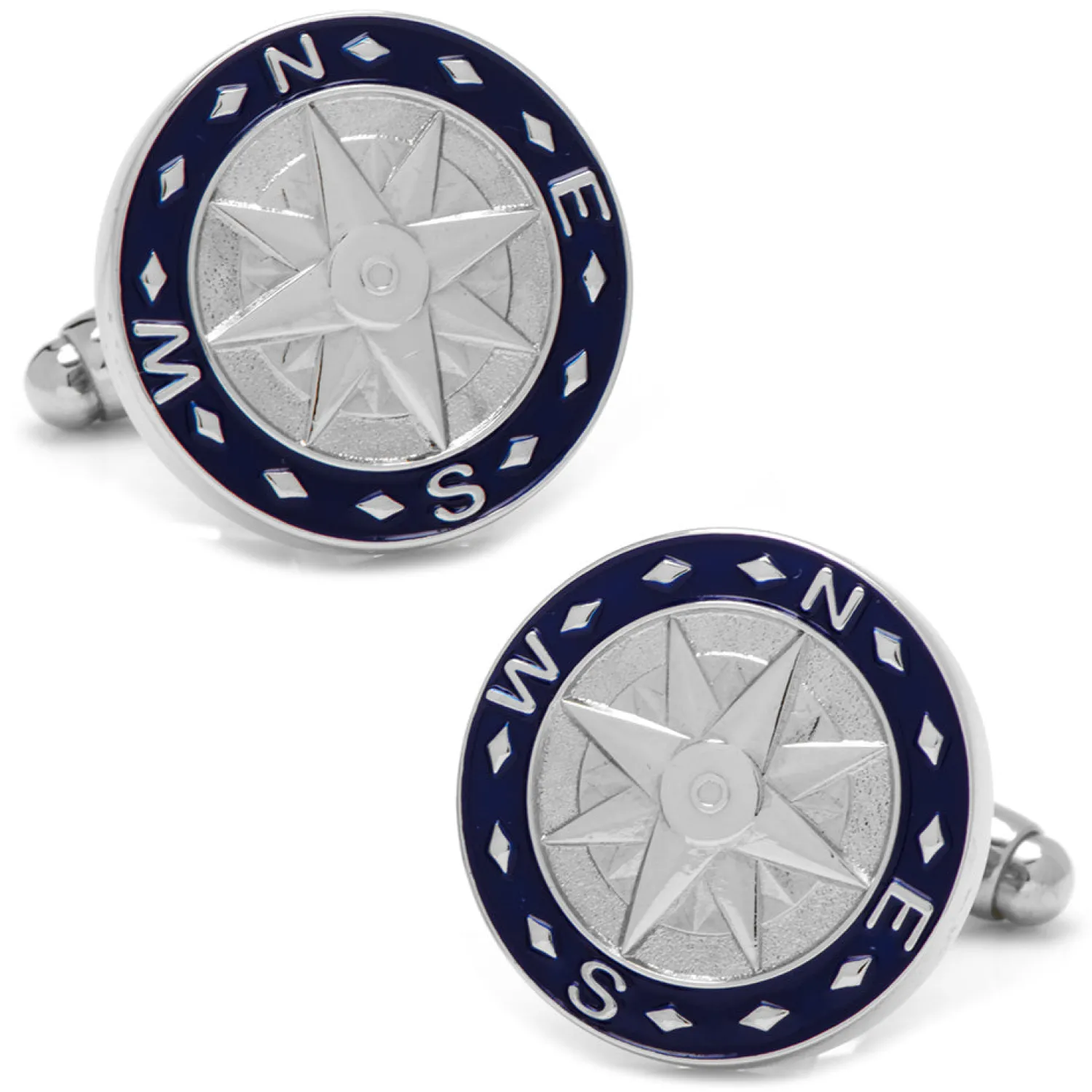 Cheap Blue Compass Cufflinks Luxury Cufflinks | Hobbies & Interests Cufflinks