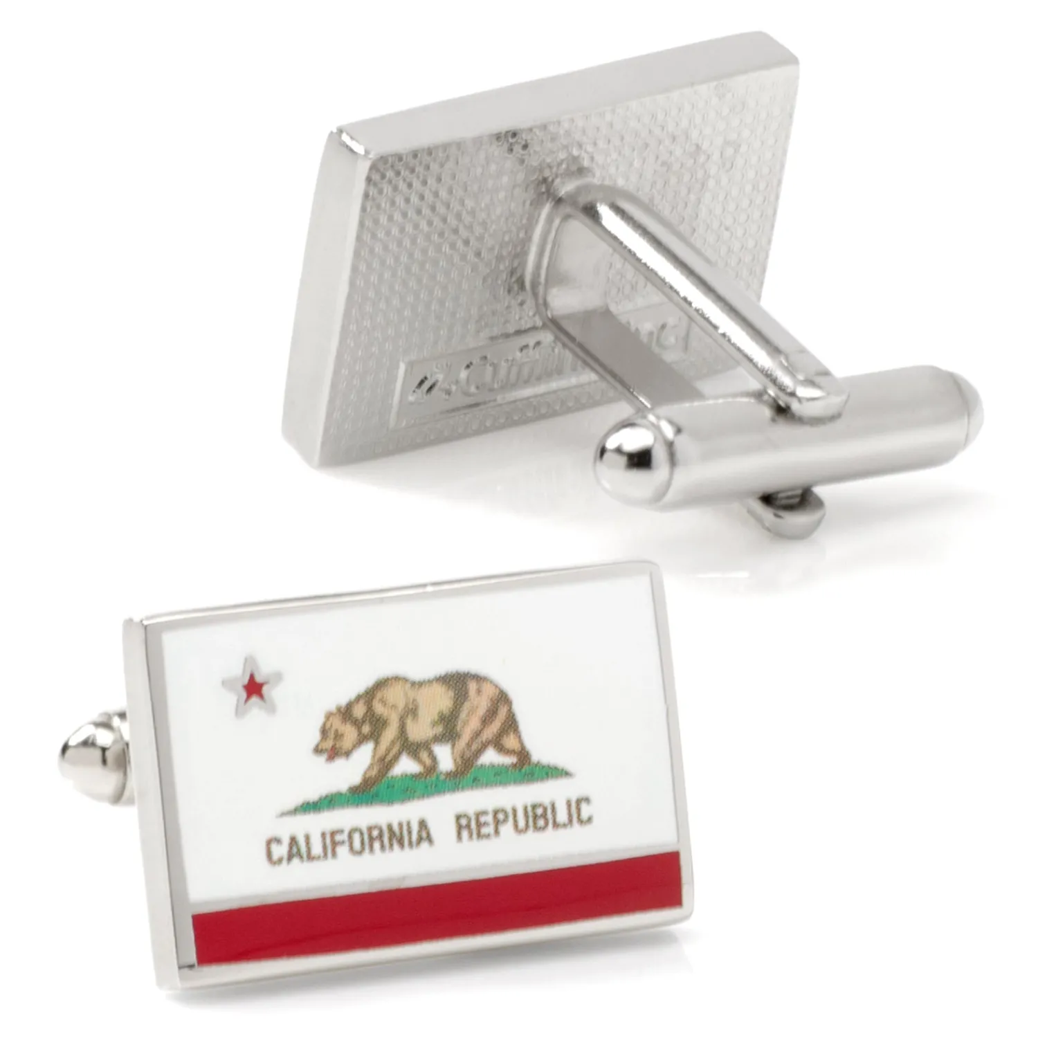 Shop California State Flag Cufflinks Luxury Cufflinks | Hobbies & Interests Cufflinks