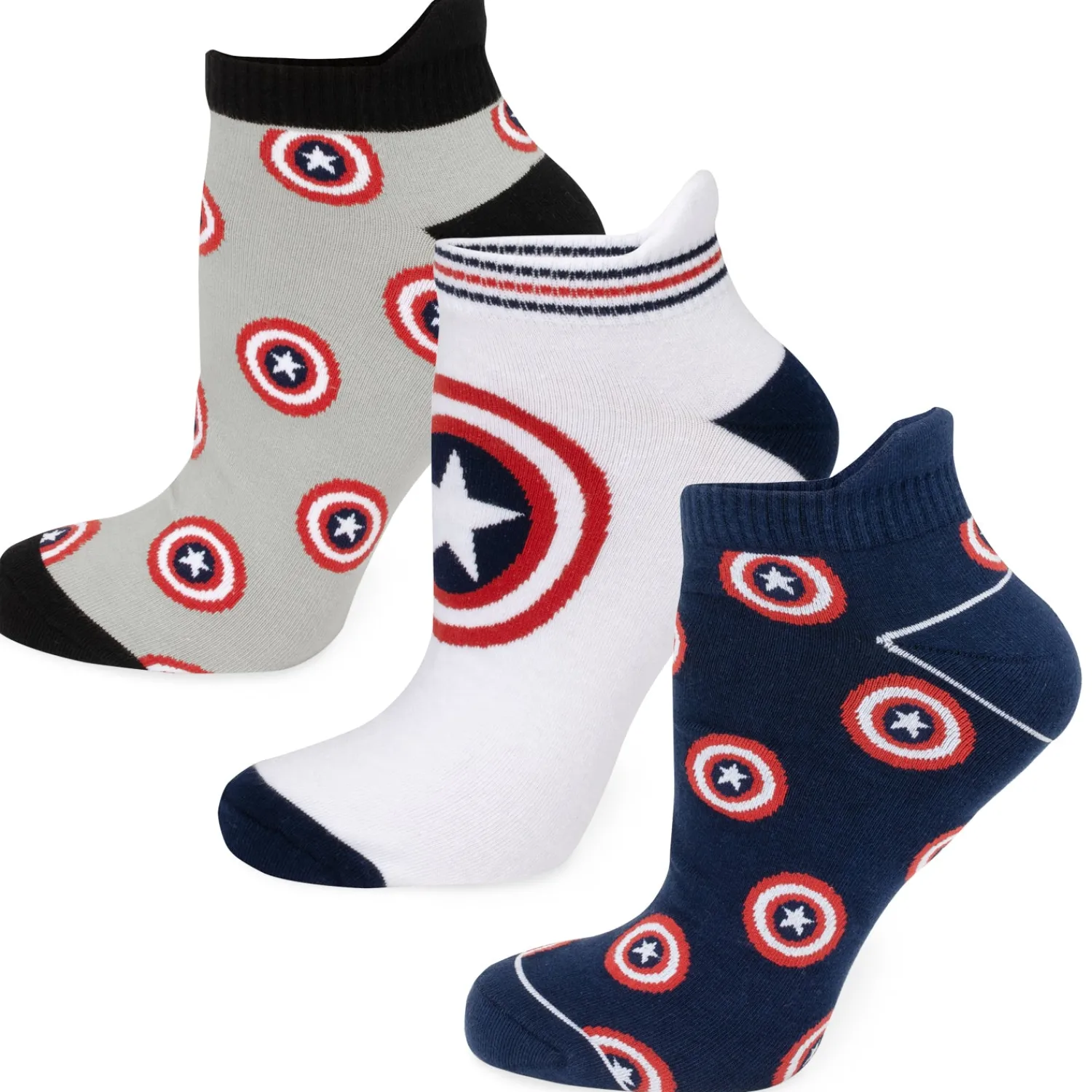 Cheap Captain America Ankle Socks 3 Pack Socks