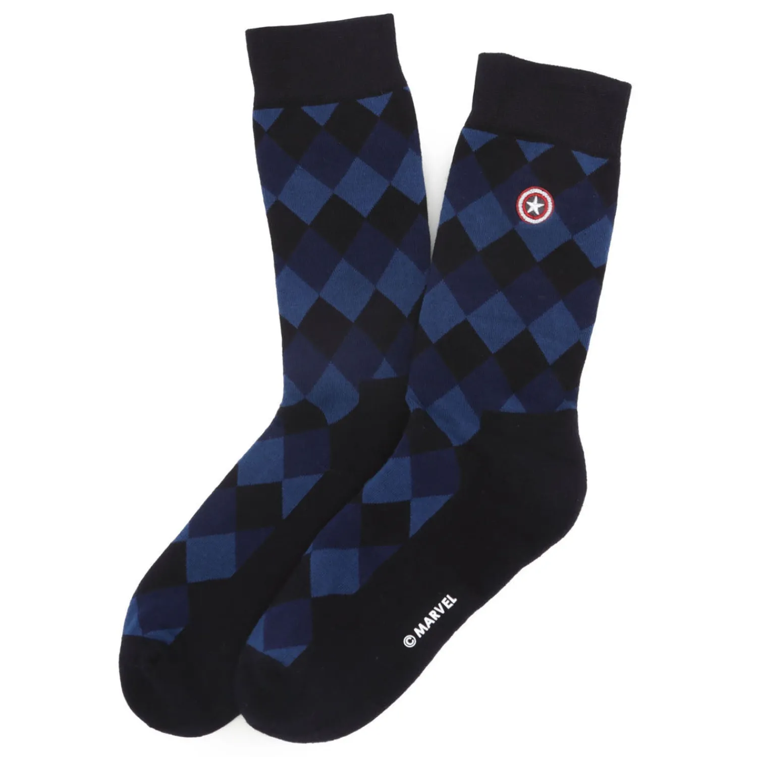 New Captain America Argyle Blue Men's Socks Socks