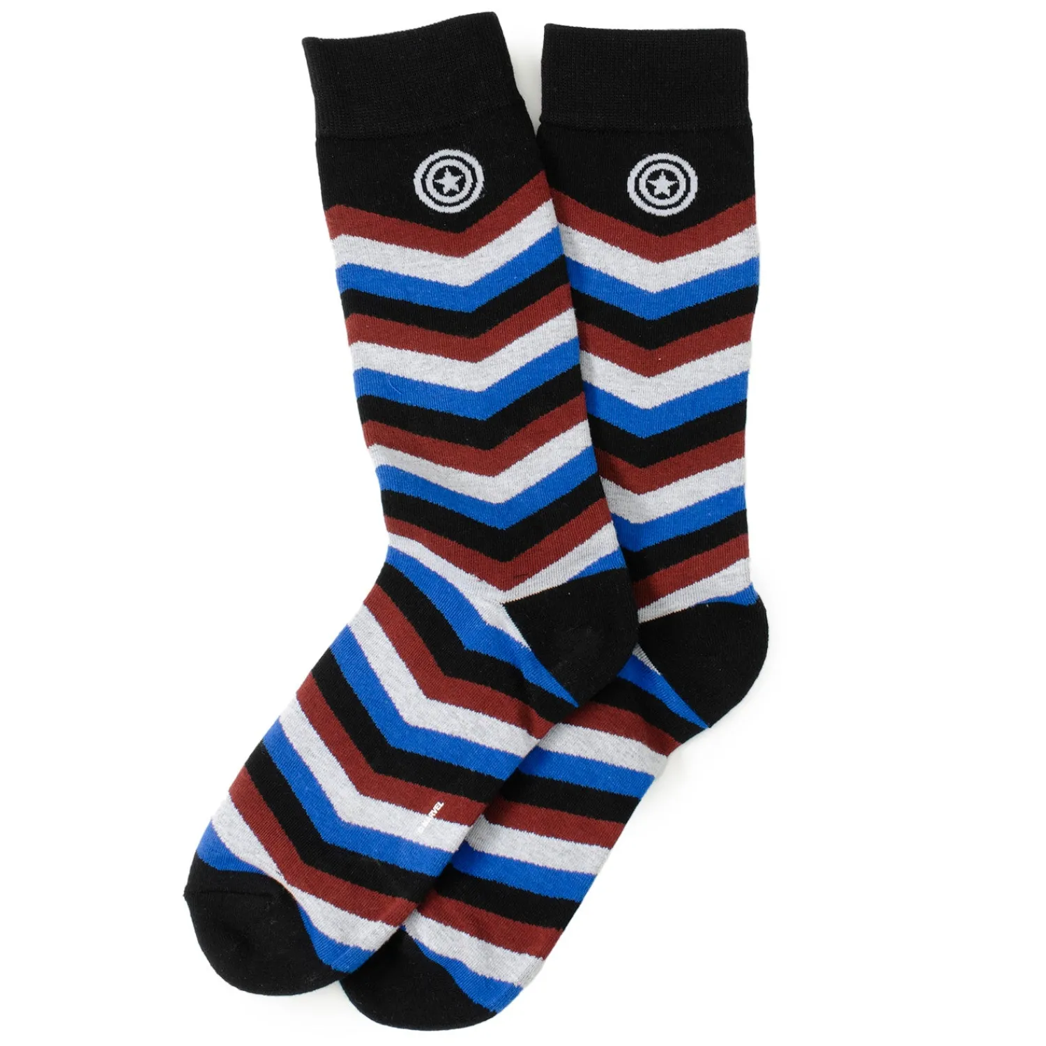 Shop Captain America Chevron Stripe Men's Socks Socks