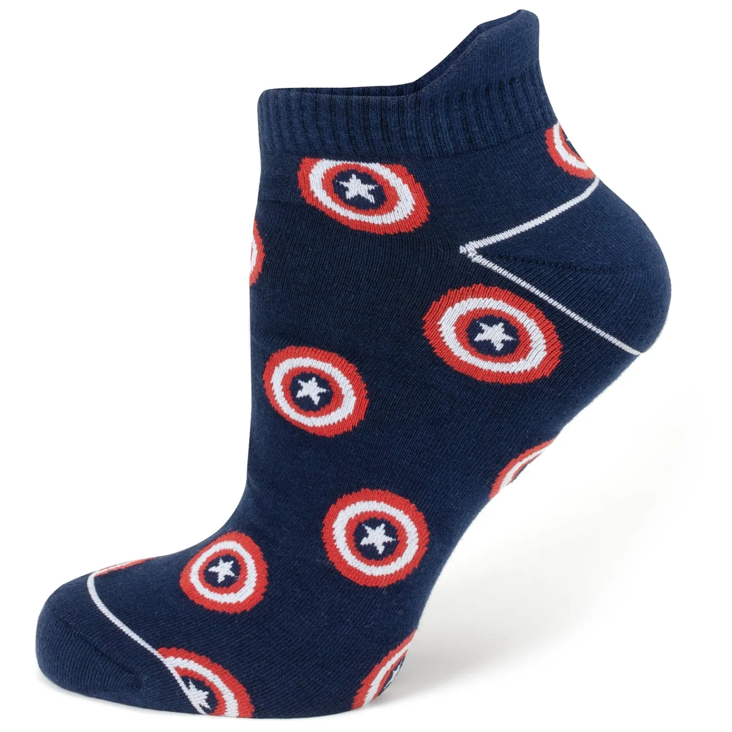Store Captain America Navy Ankle Gift Set Socks