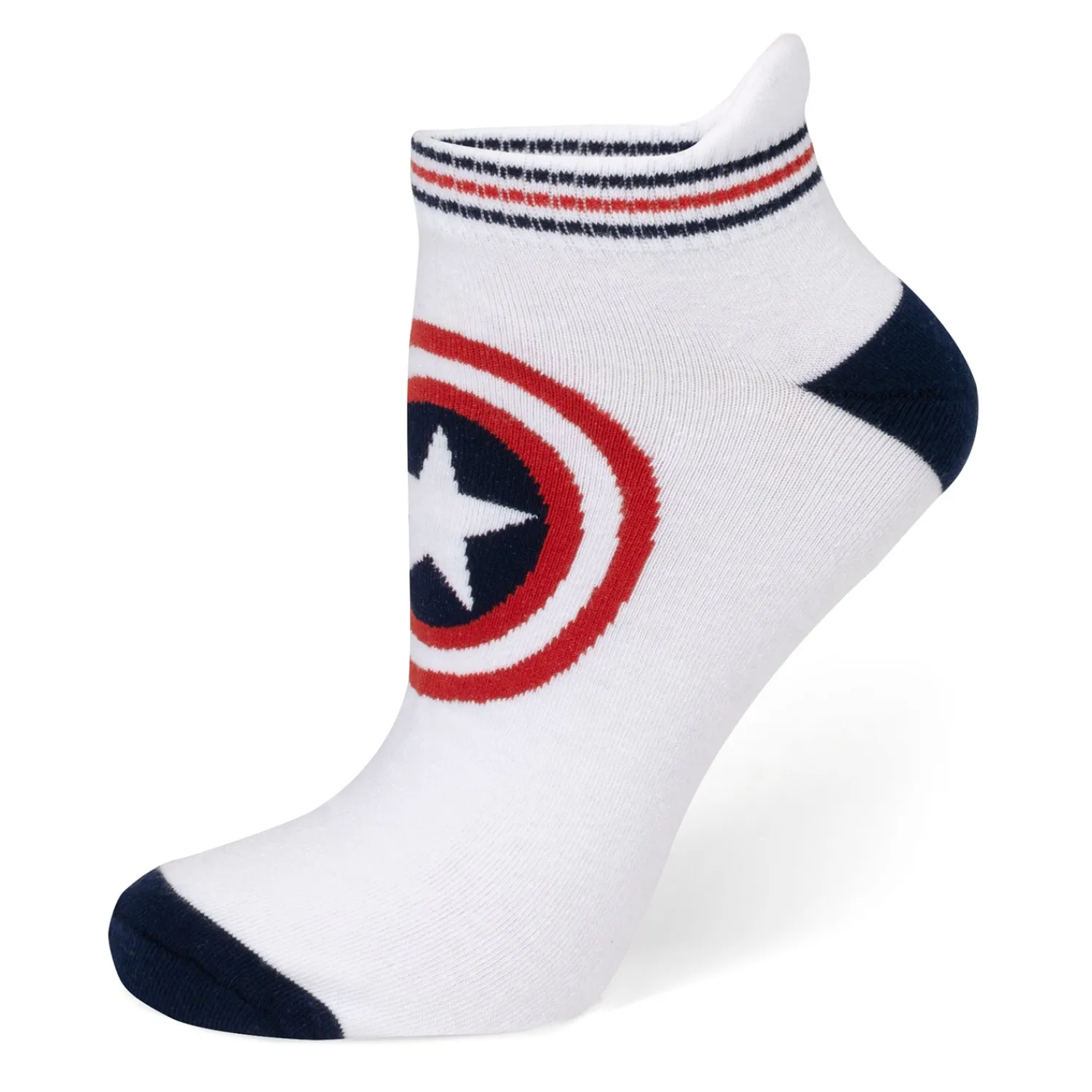 Store Captain America White Ankle Gift Set Socks