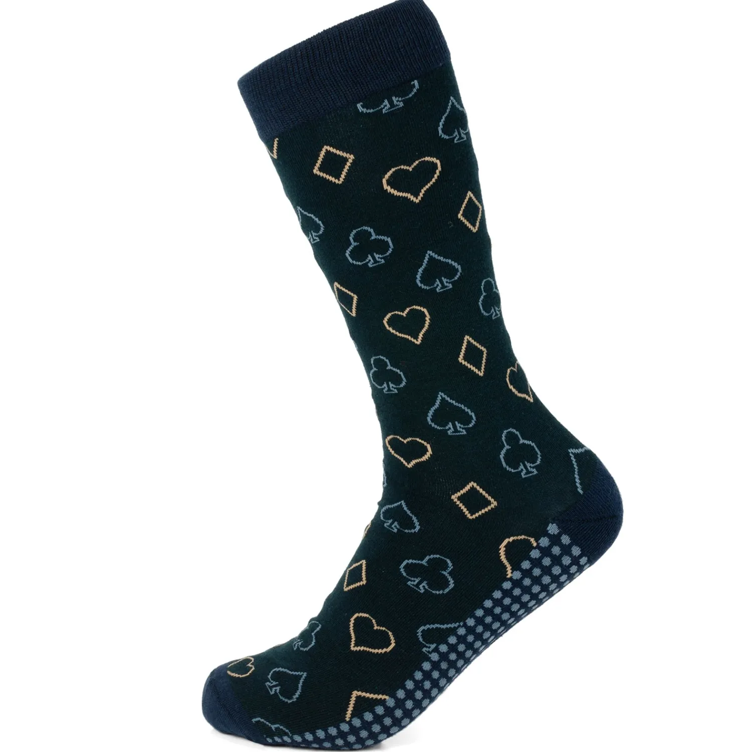 Clearance Card Suits Casino Blue Men's Socks Socks