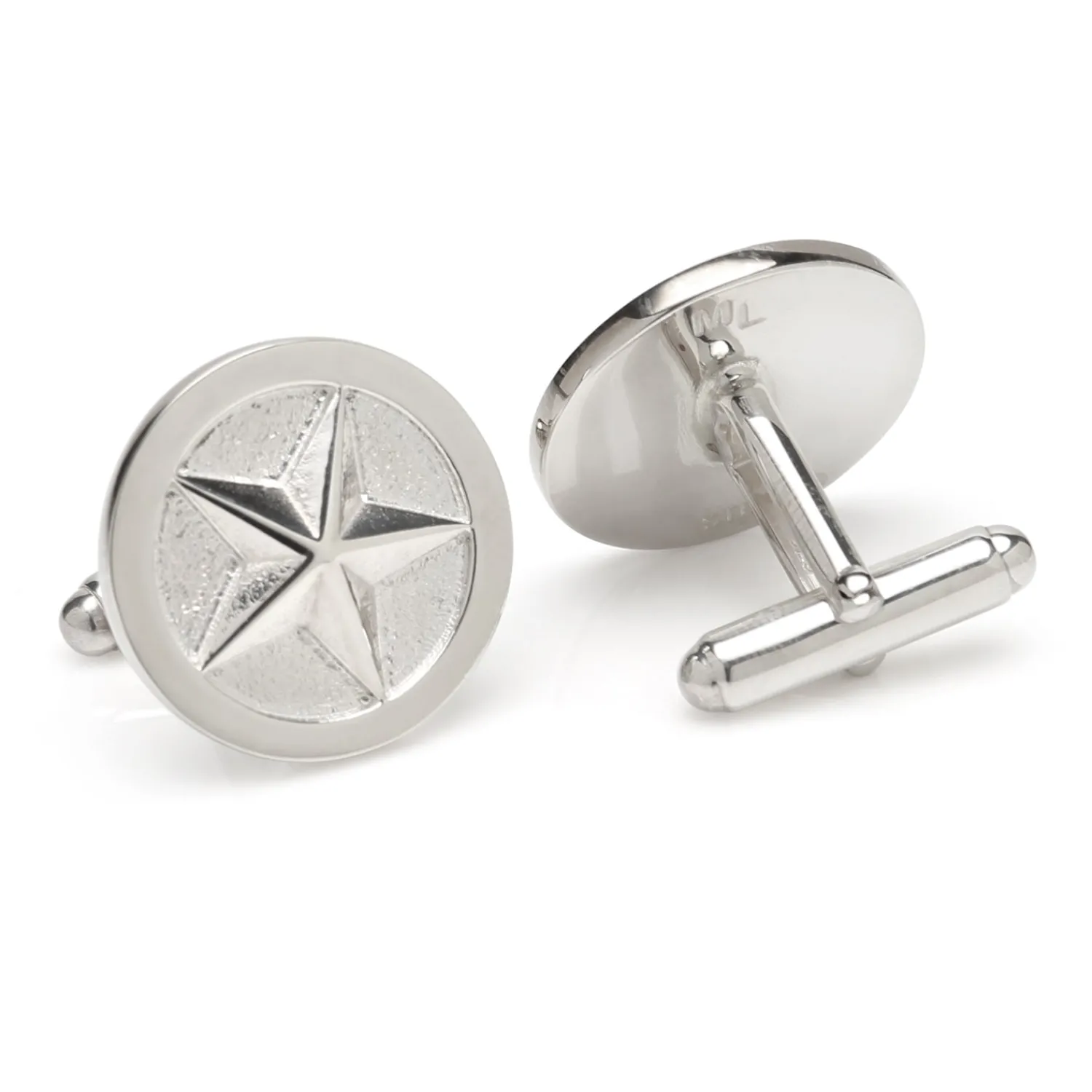 Fashion 3D Rimmed Star Luxury Cufflinks | Hobbies & Interests Cufflinks