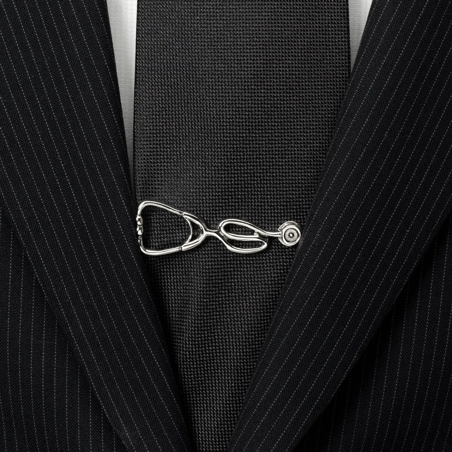 Outlet 3D Stethoscope Tie Clip Classic Tie Bars