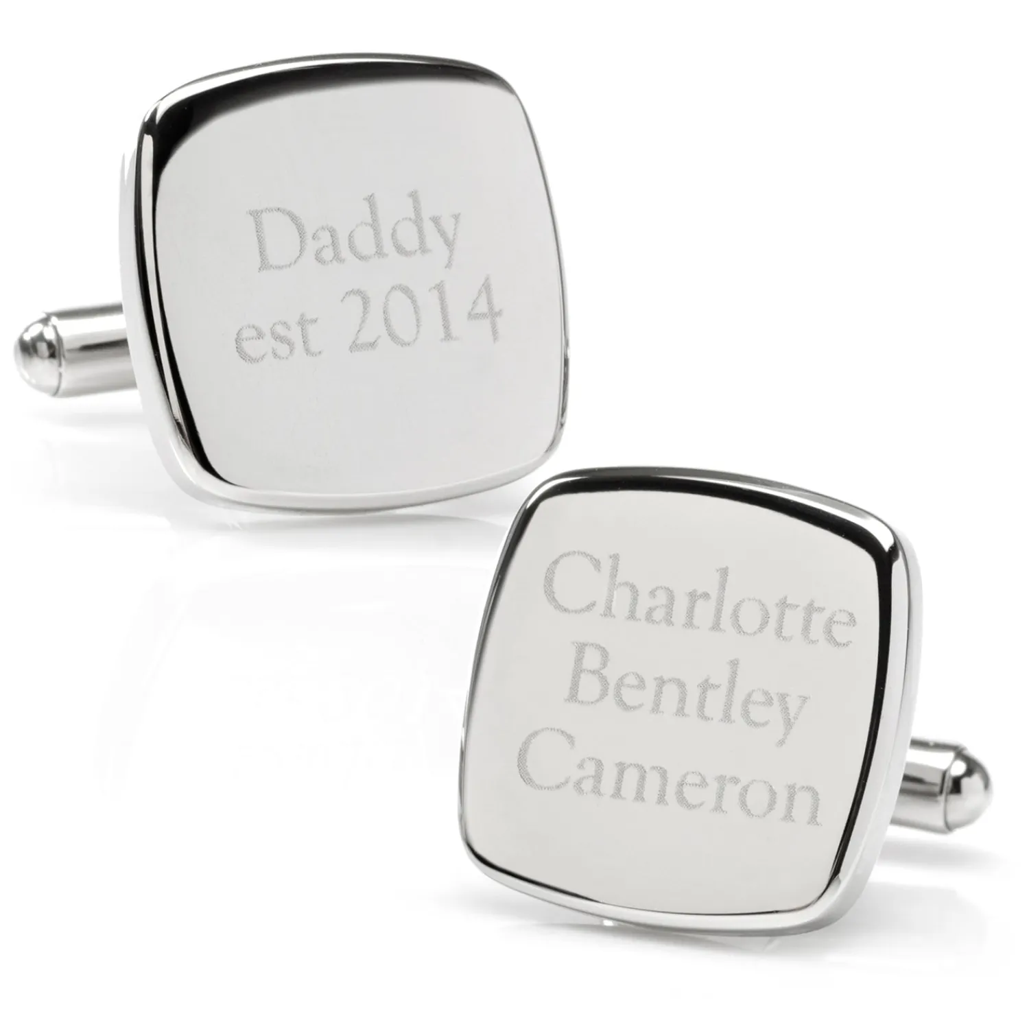 New Daddy Established Engravable Cufflinks Luxury Cufflinks | Hobbies & Interests Cufflinks