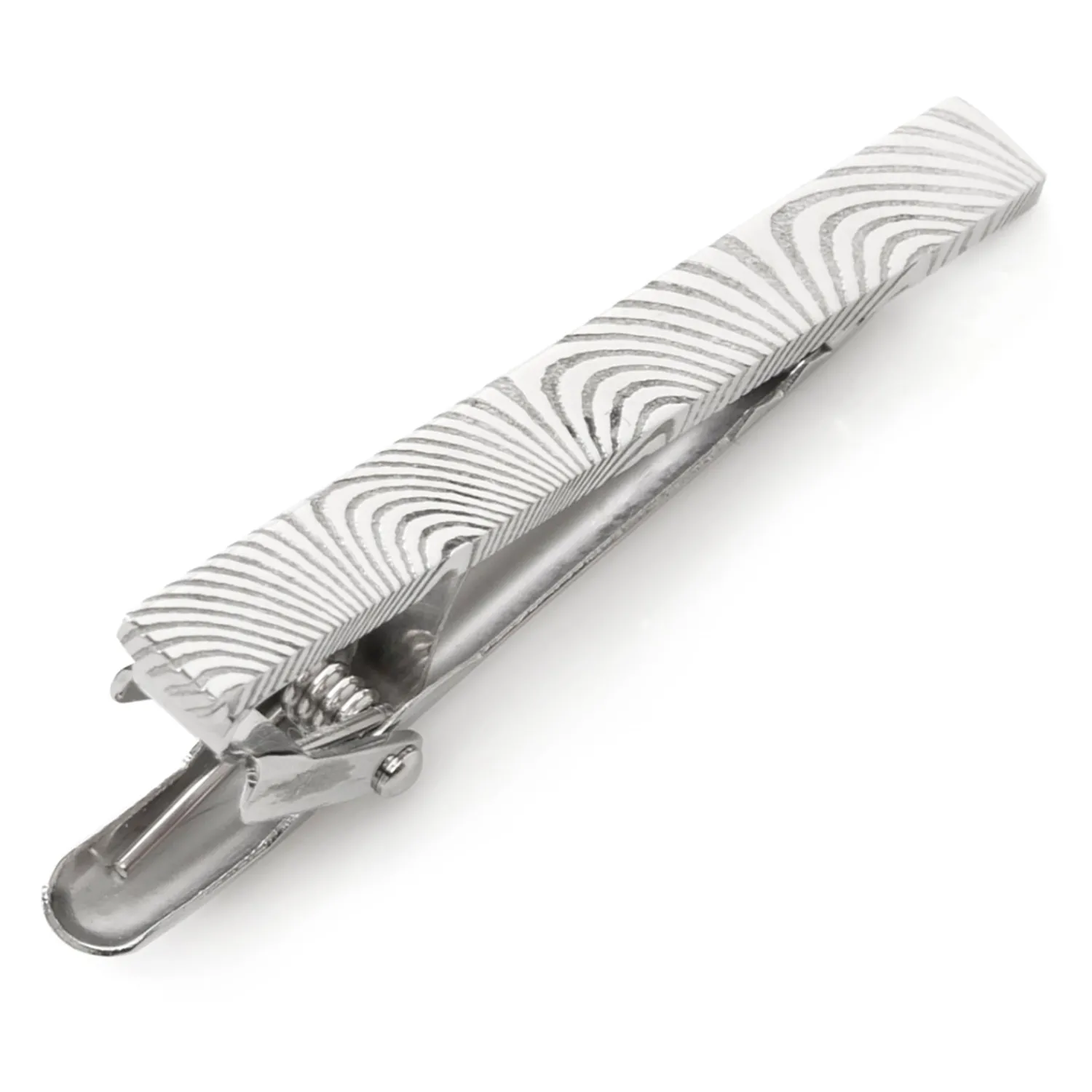 Flash Sale Damascus Stainless Steel Tie Clip Classic Tie Bars