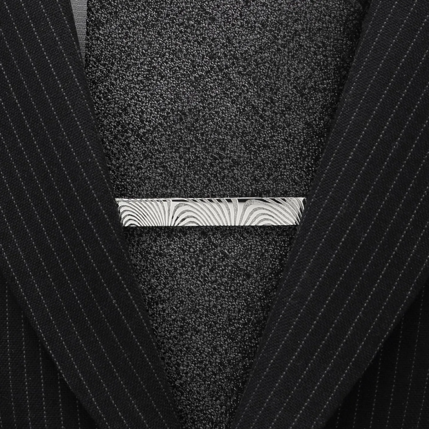 Flash Sale Damascus Stainless Steel Tie Clip Classic Tie Bars