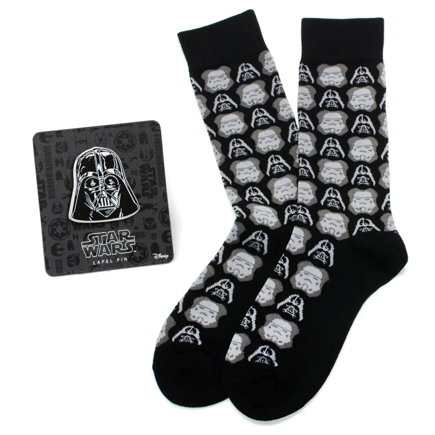 Shop Darth Vader and Stormtrooper Black Gift Set Socks