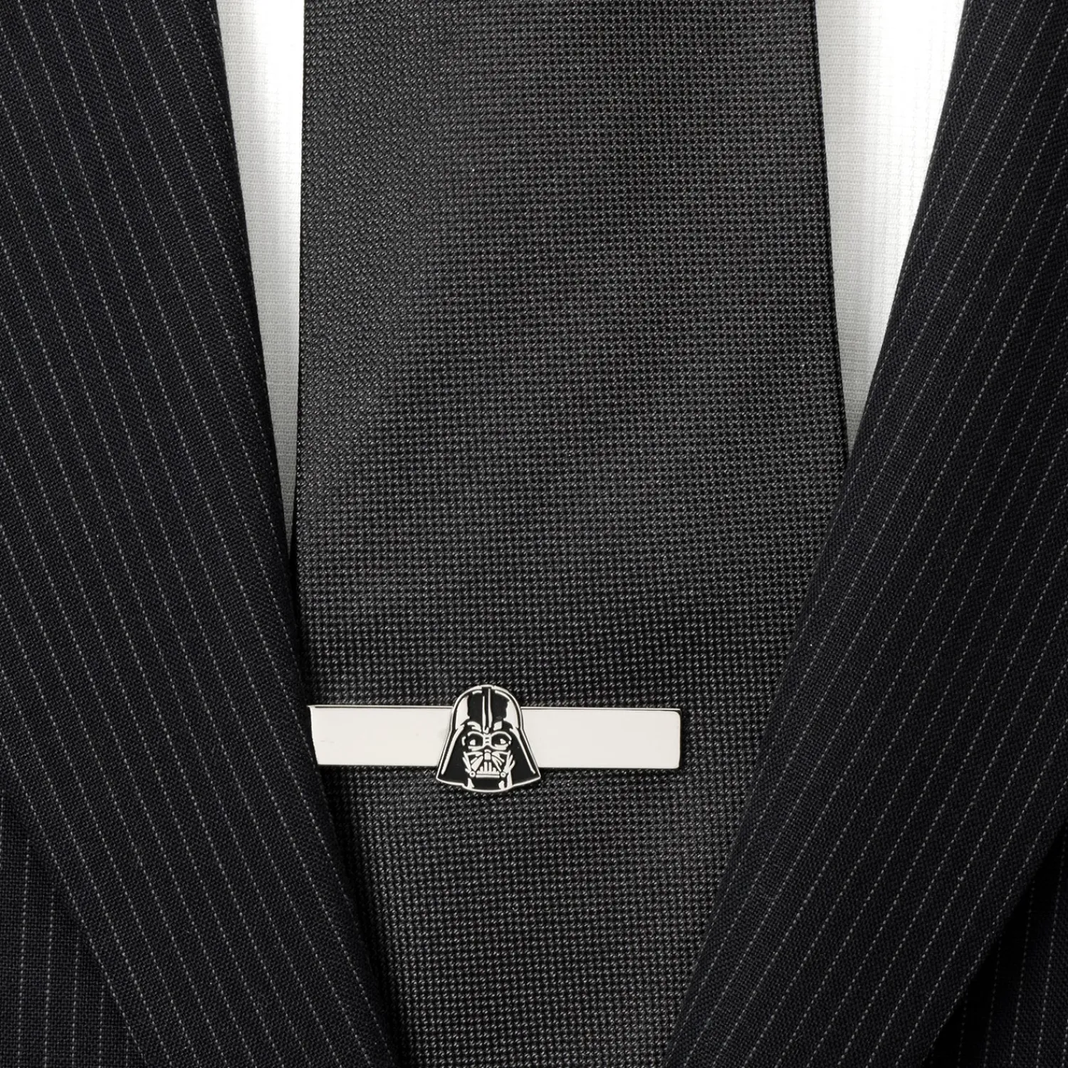 Store Darth Vader Recessed Matte Black Tie Bar Movies & Characters Tie Bars