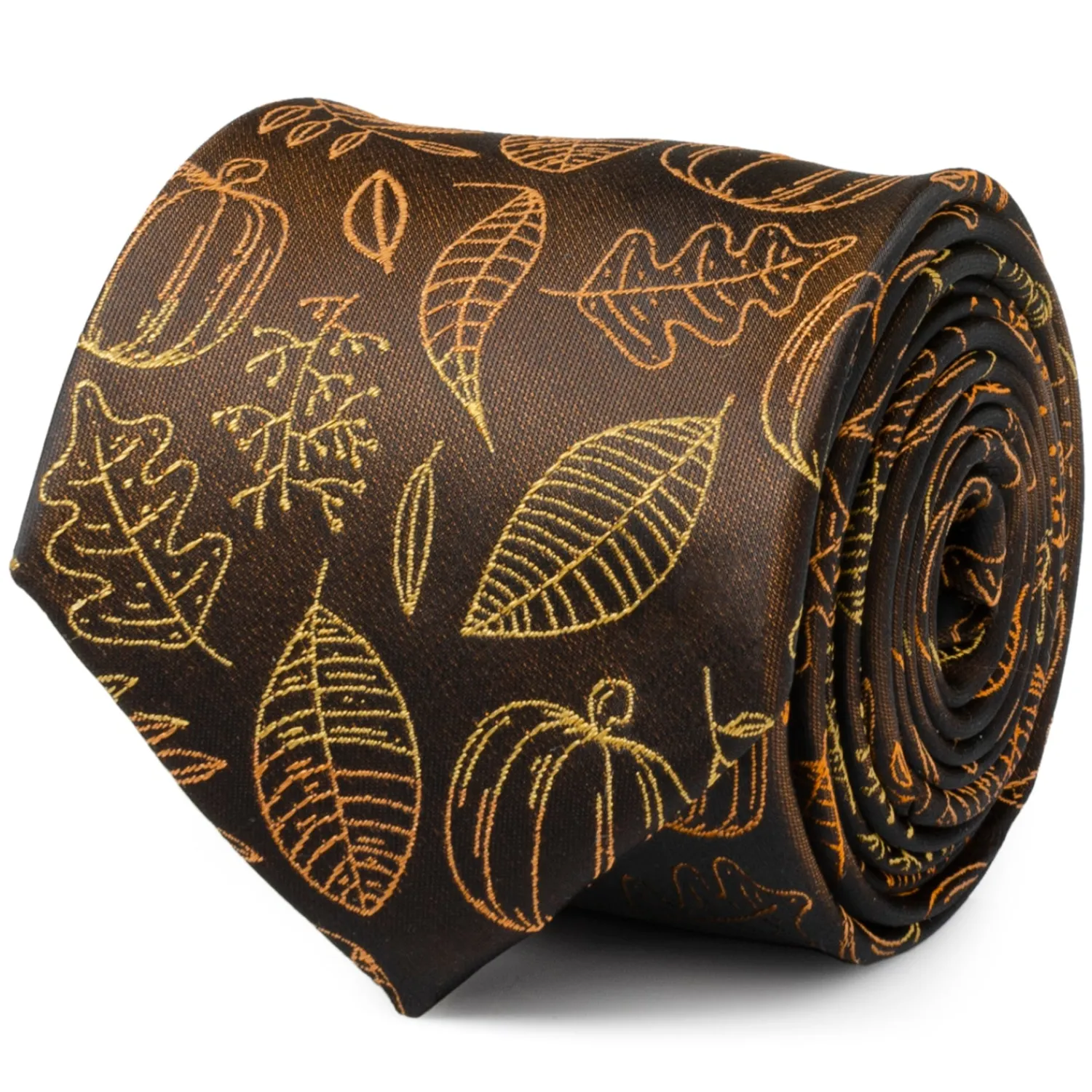Hot Fall Spice Men's Brown Tie Classic Ties