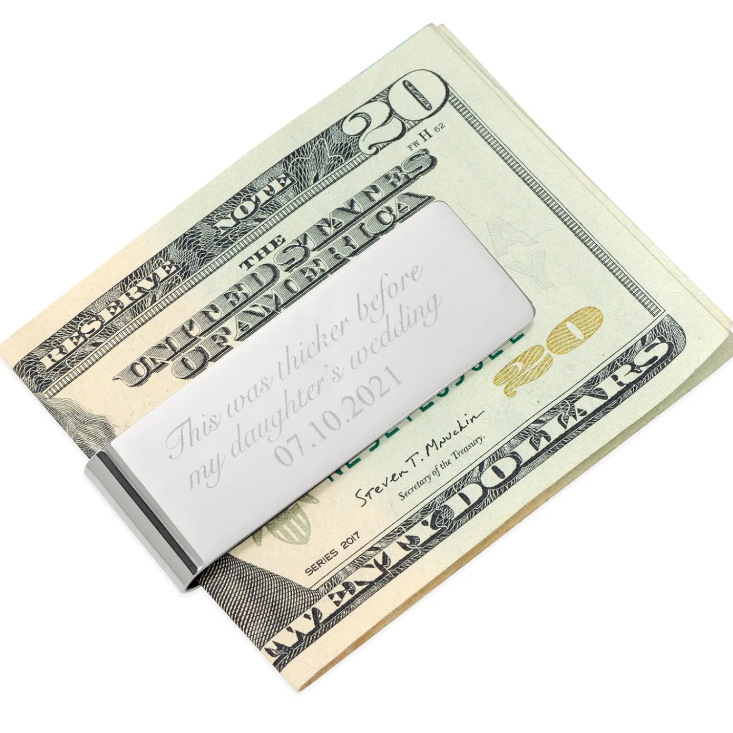Clearance Father of Bride Wedding Date Money Clip Money Clips