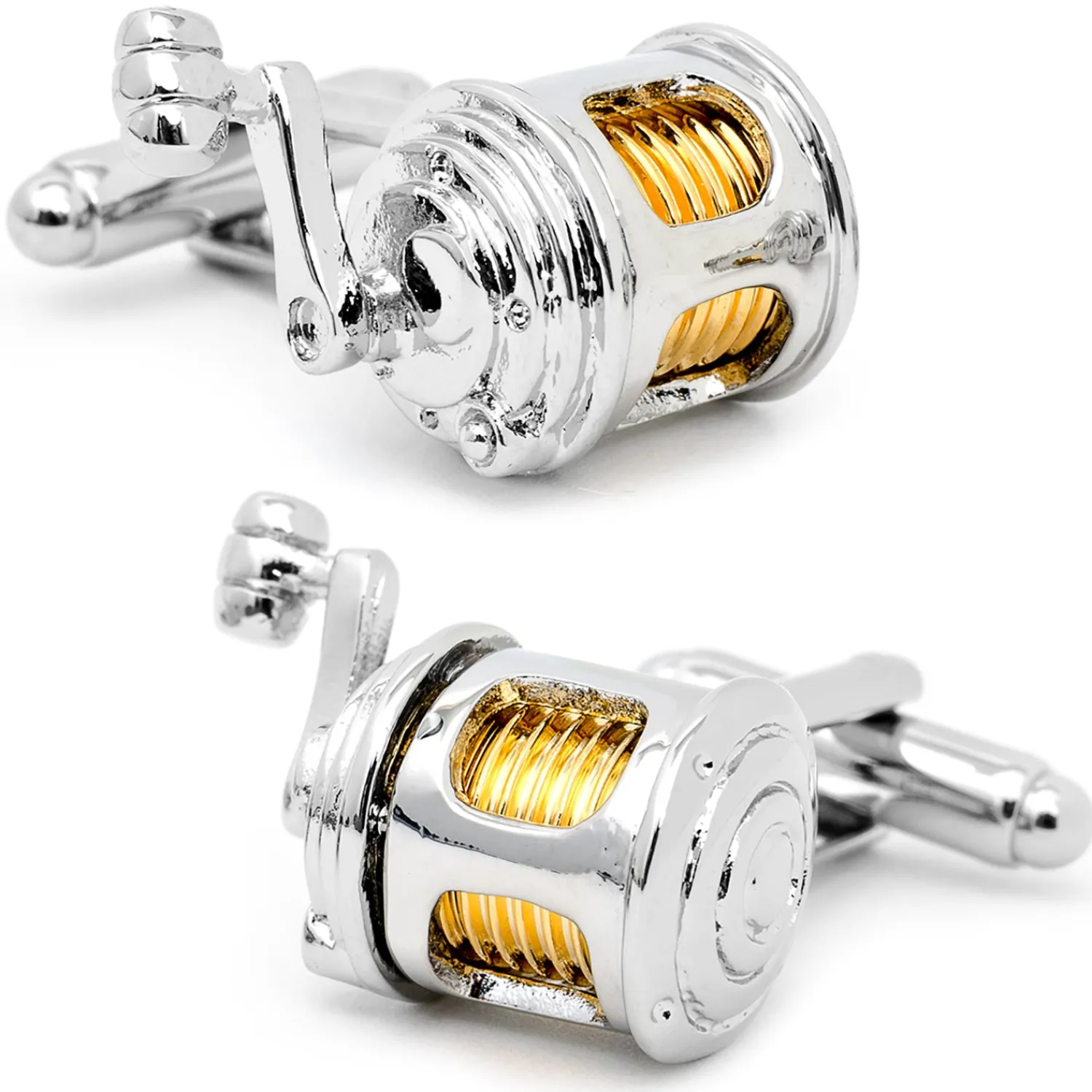 Outlet Fishing Reel Cufflinks Luxury Cufflinks | Hobbies & Interests Cufflinks