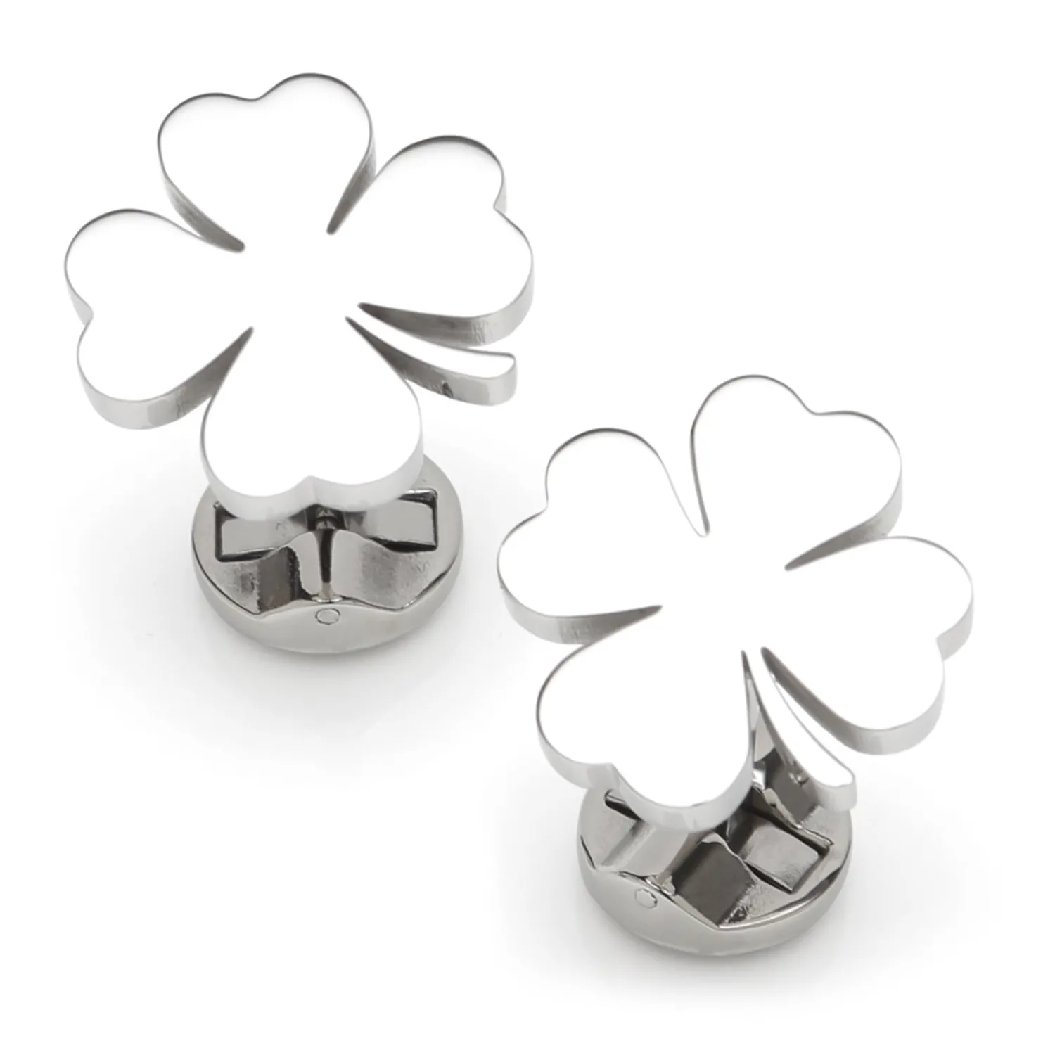 Store Four Leaf Clover Stainless Cufflink Luxury Cufflinks | Hobbies & Interests Cufflinks