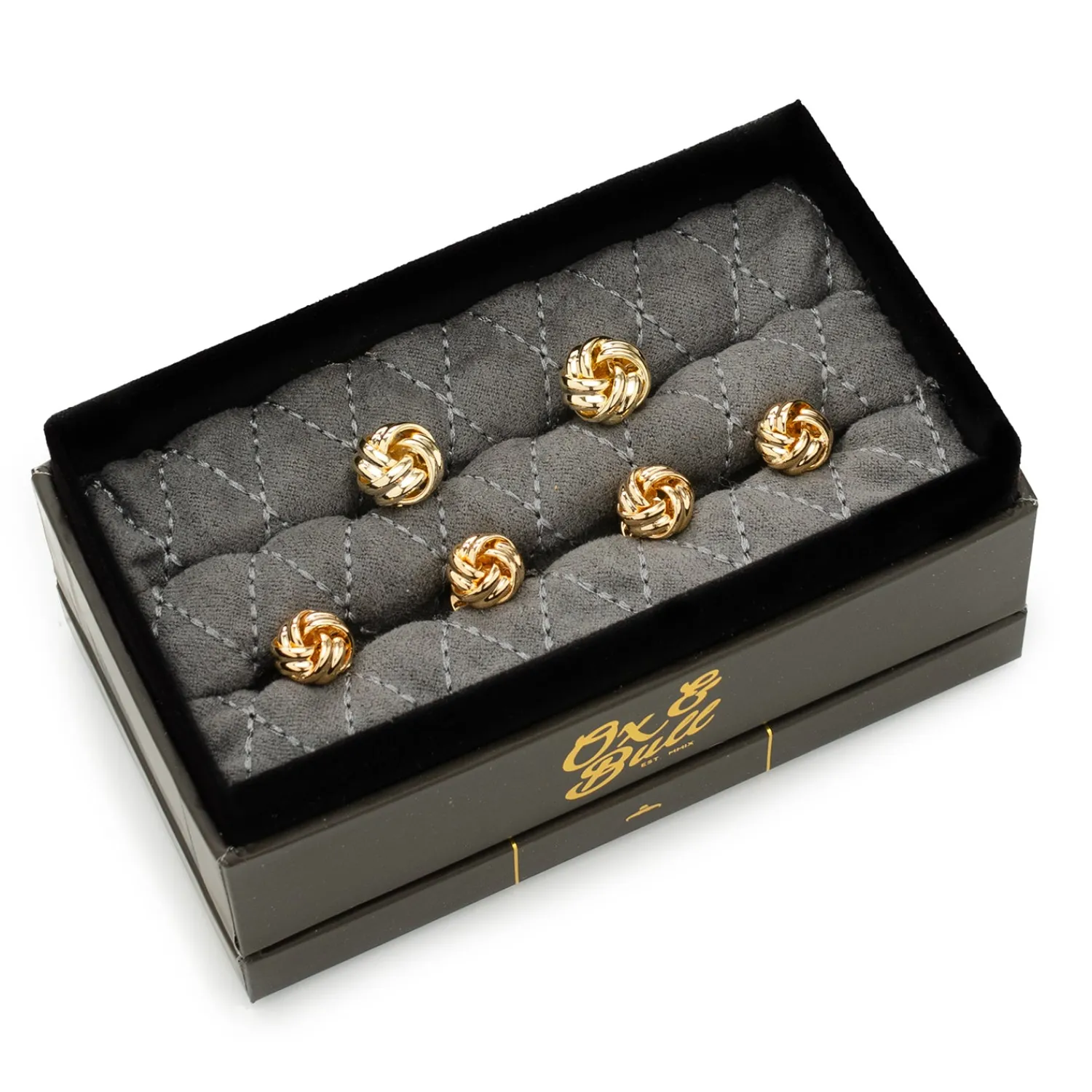 Fashion Gold Knot Stud Set Stud Sets