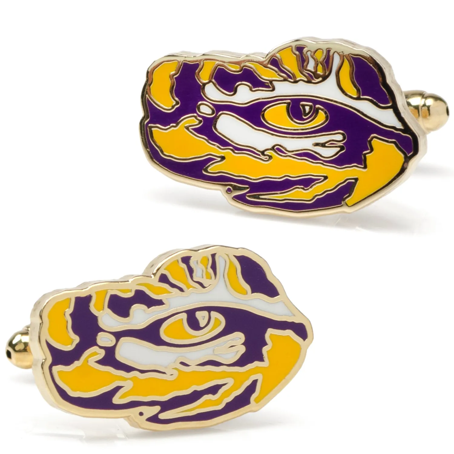 Clearance Gold LSU Tigers Cufflinks Luxury Cufflinks | Sports Cufflinks