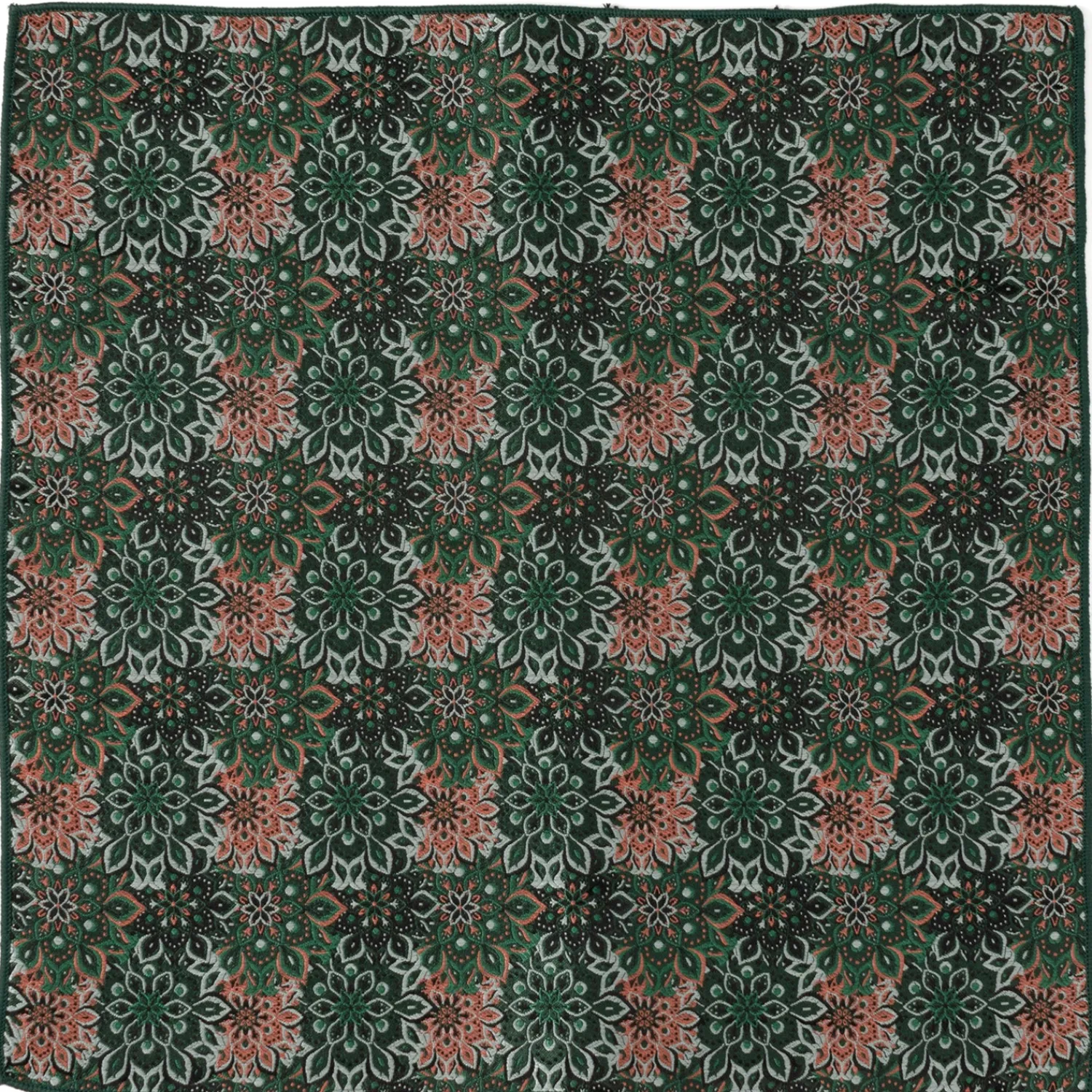 Store Green Floral Pocket Square Pocket Squares