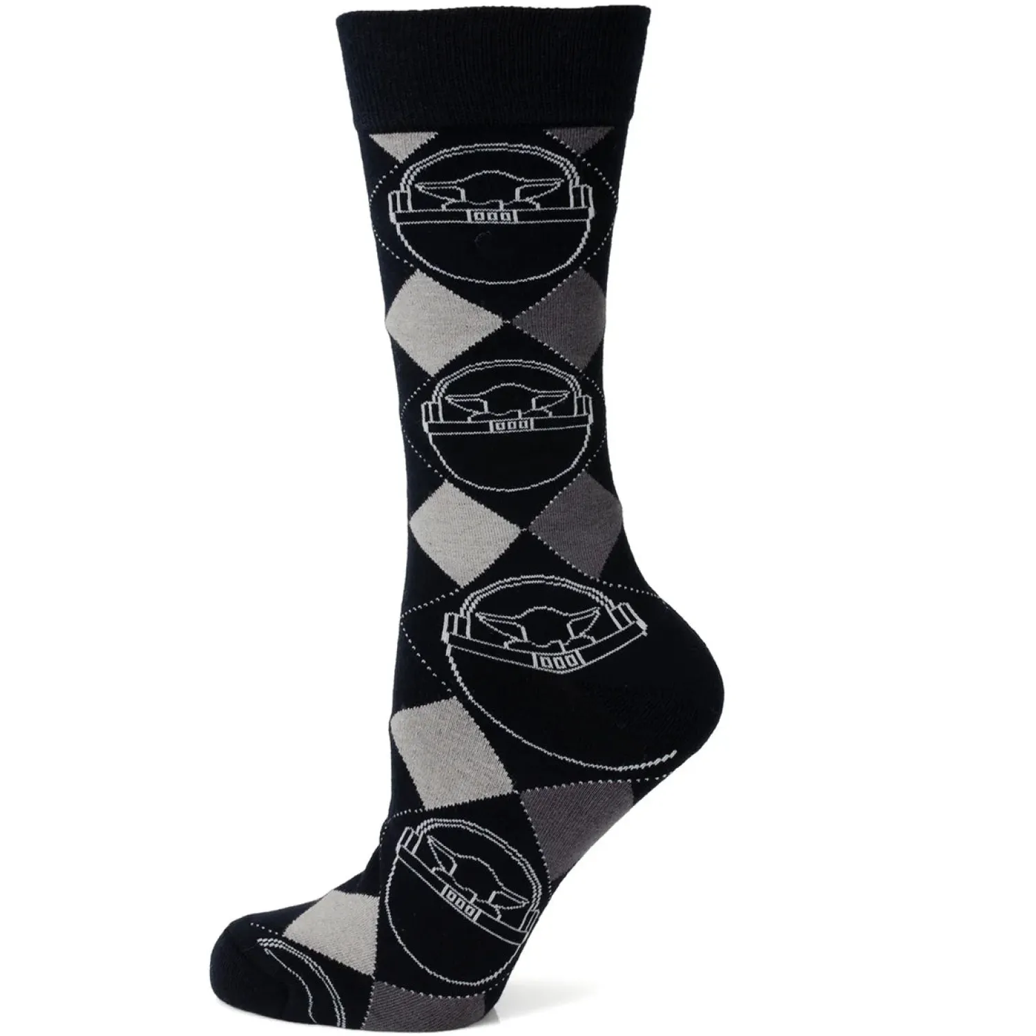 Shop Grogu Argyle Charcoal Gift Set Socks