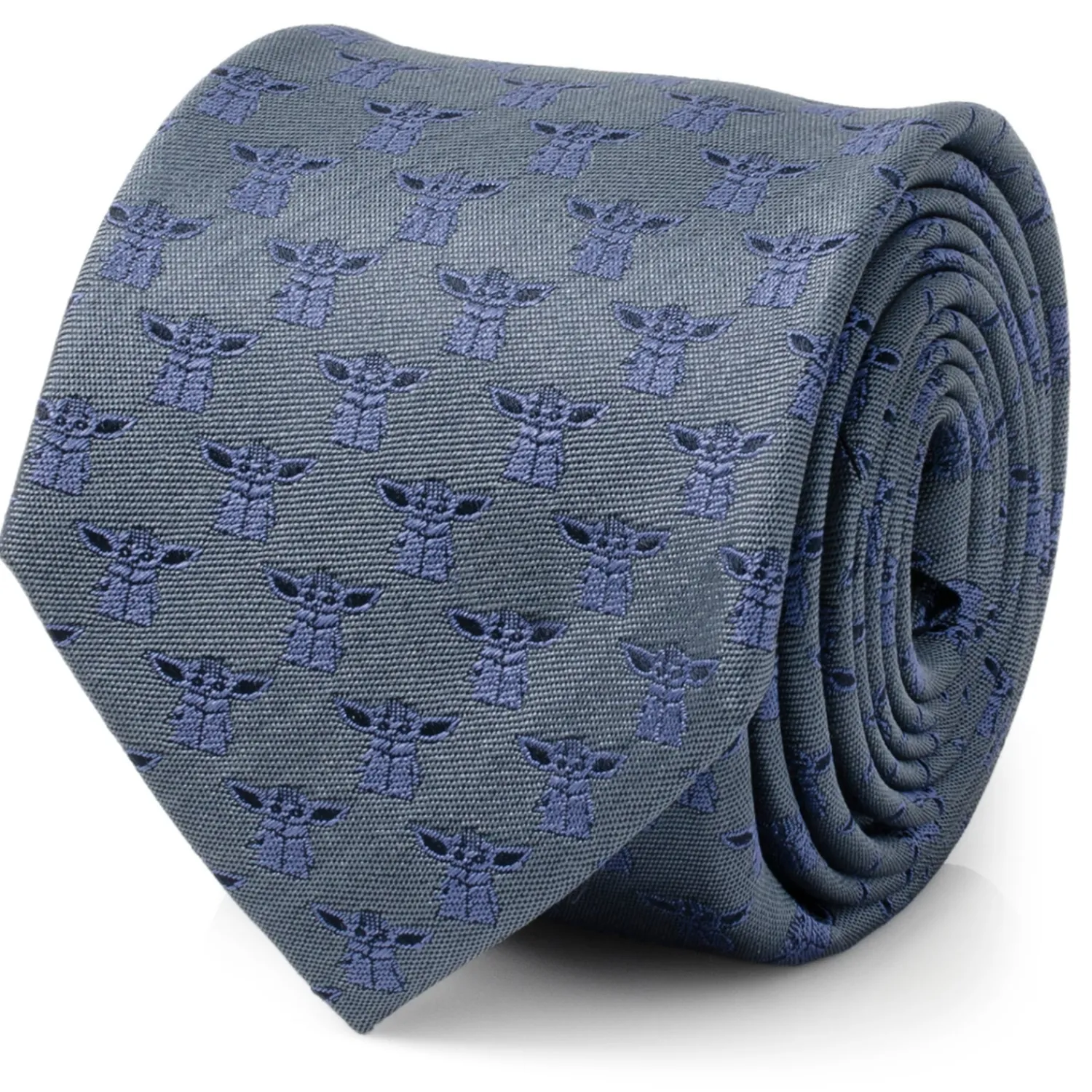 Outlet Grogu Blue Tonal Men's Tie Star Wars Ties