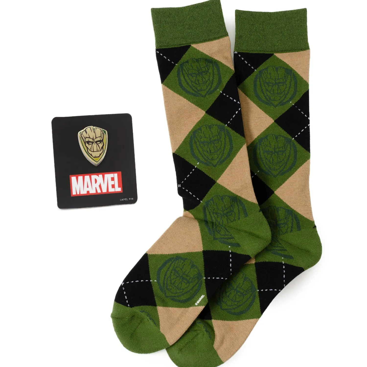 Fashion Groot Argyle Green Gift Set Socks