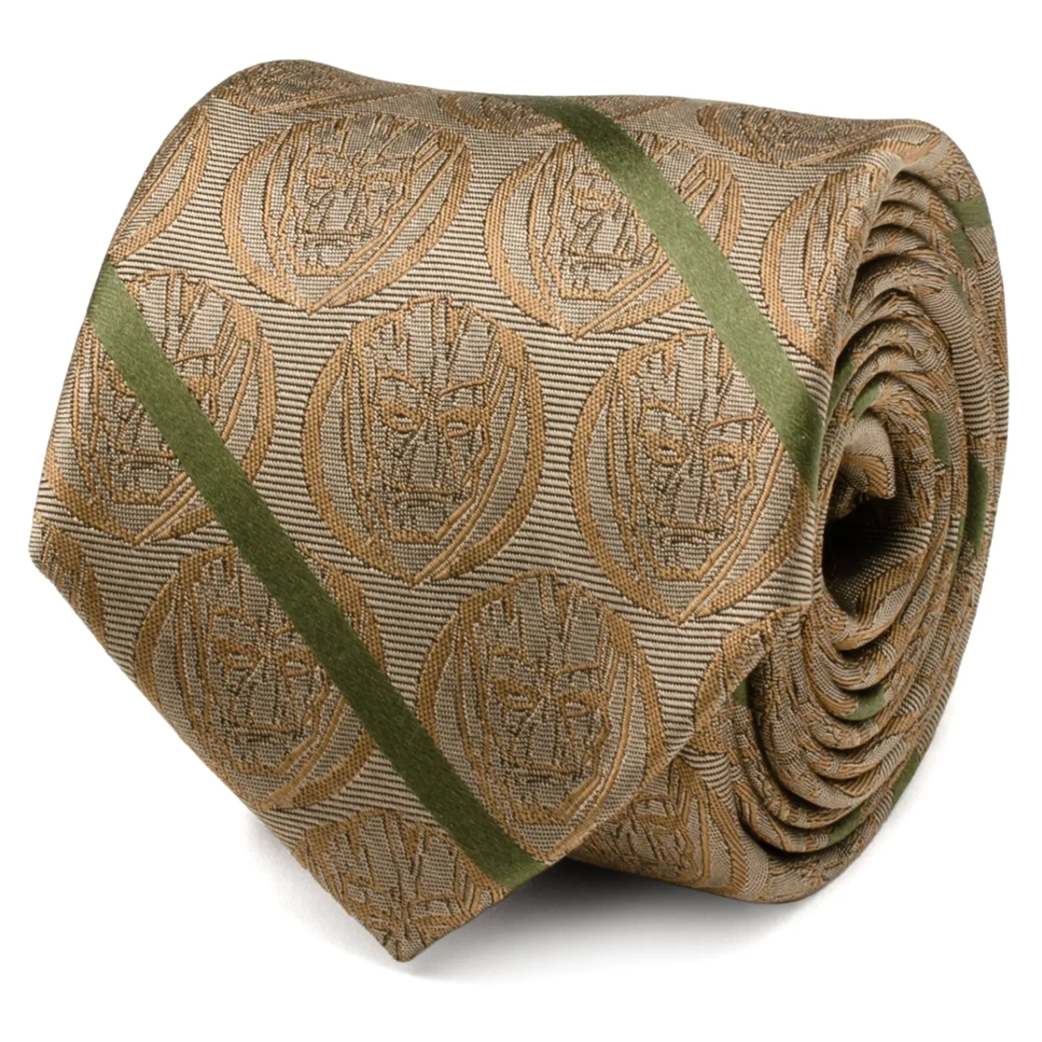 Store Groot Tan Striped Men's Tie Marvel Ties