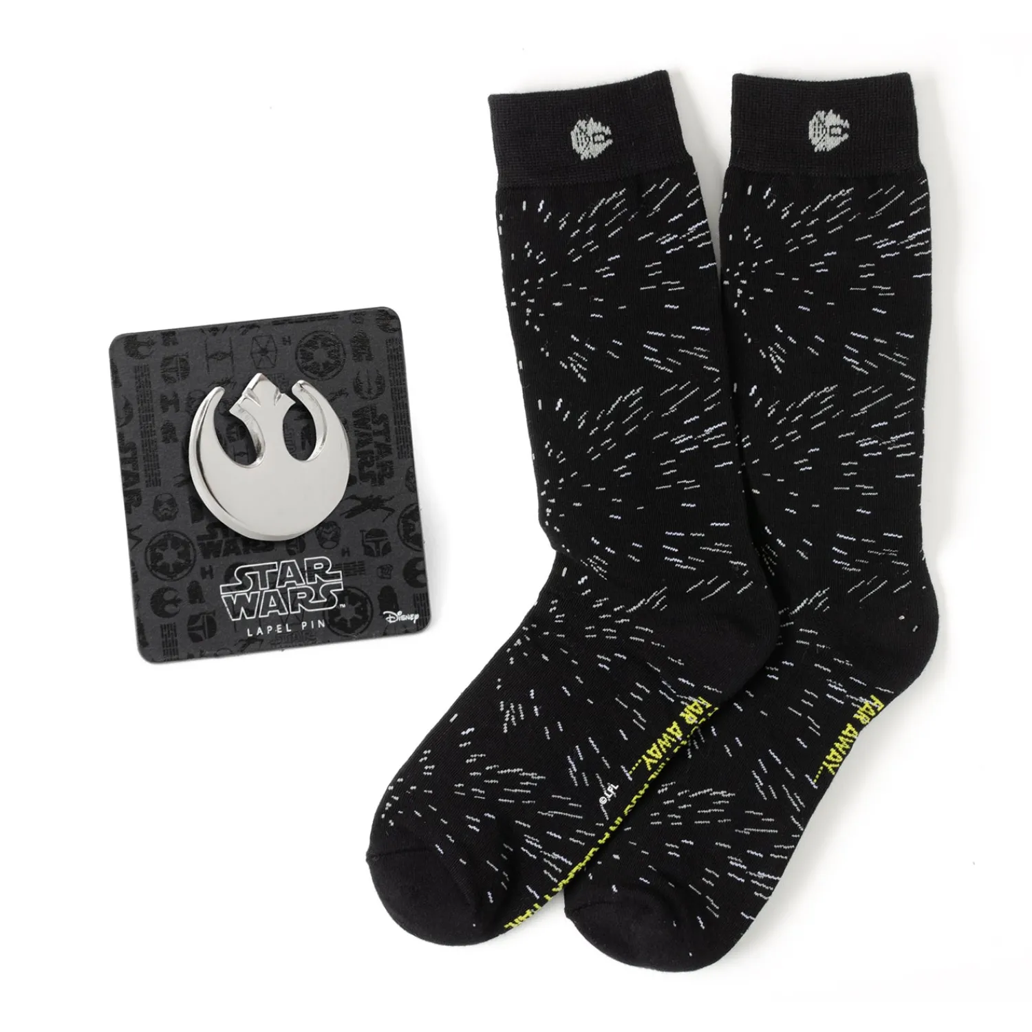 Online Hyperspace Hidden Message Black Gift Set Socks