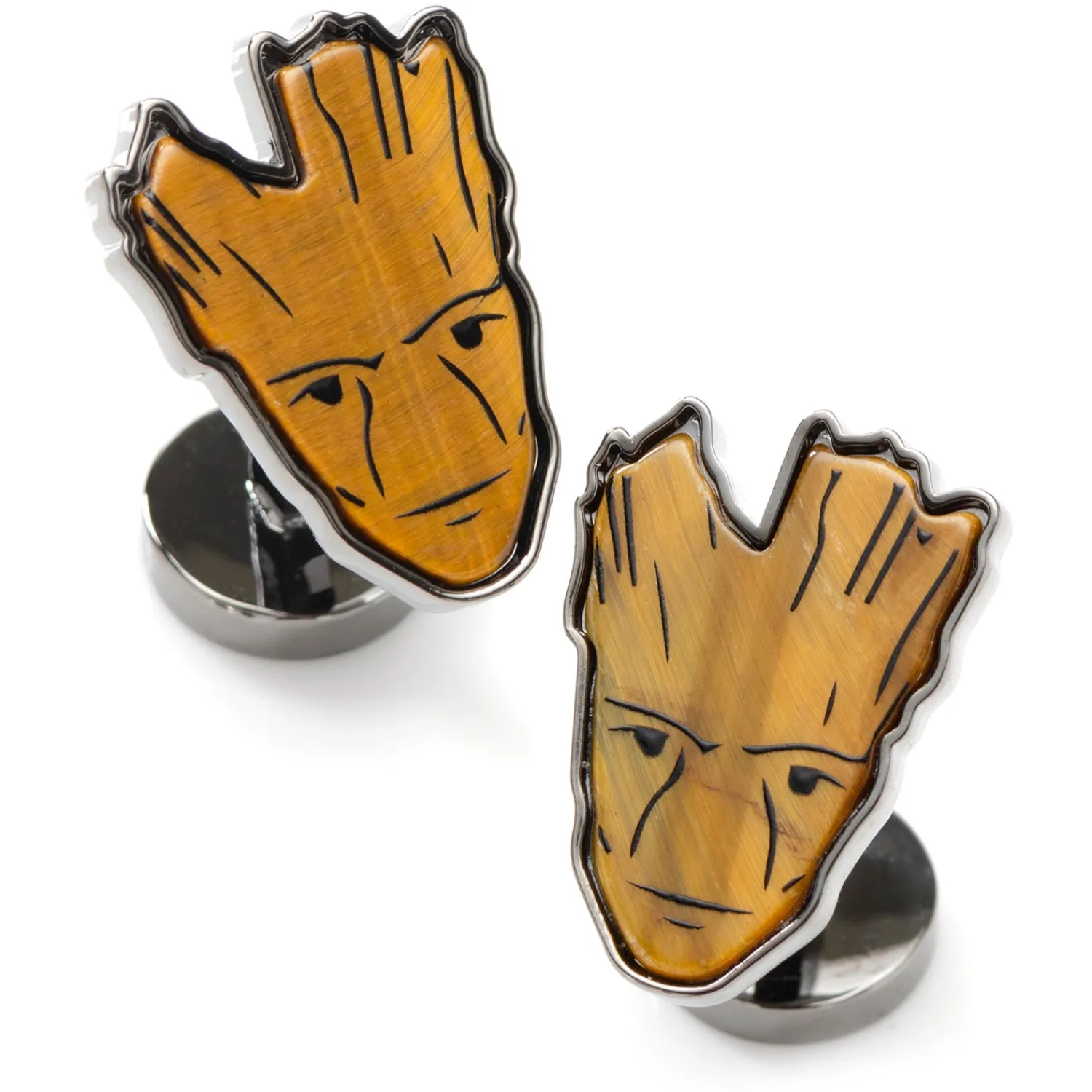 Discount I Am Groot Tigers Eye Cufflinks Luxury Cufflinks | Movies & Characters Cufflinks