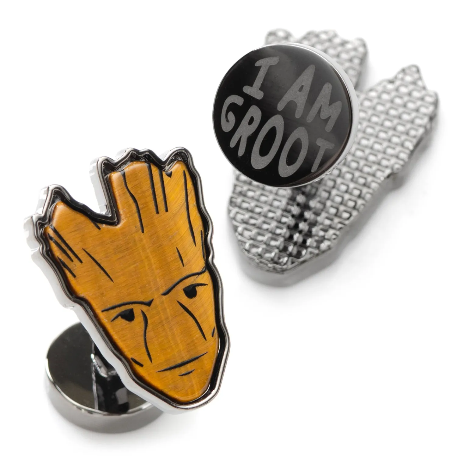 Discount I Am Groot Tigers Eye Cufflinks Luxury Cufflinks | Movies & Characters Cufflinks